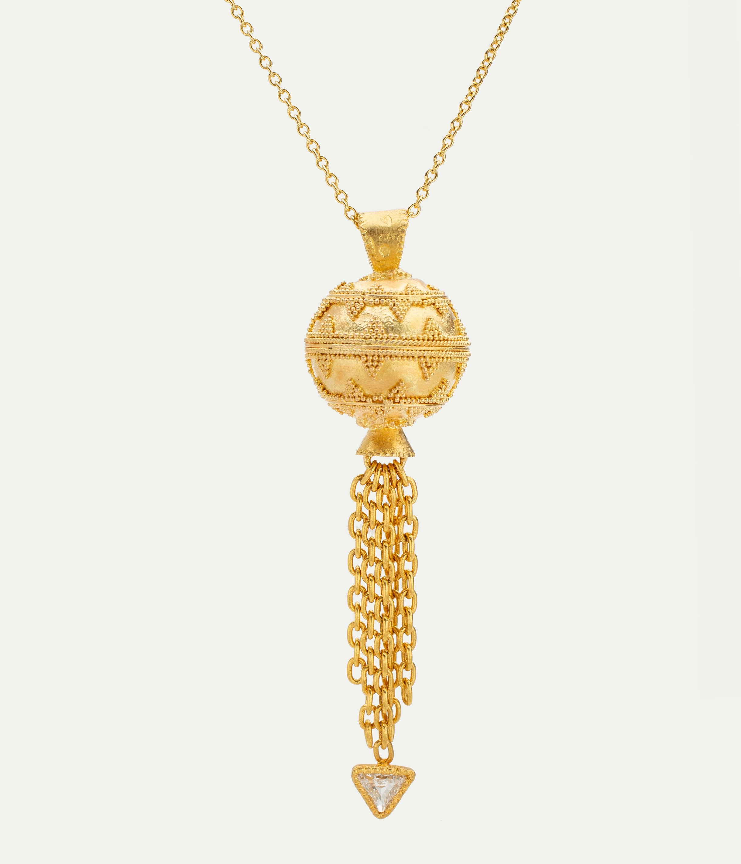 Collier Granulation Sphere diamant