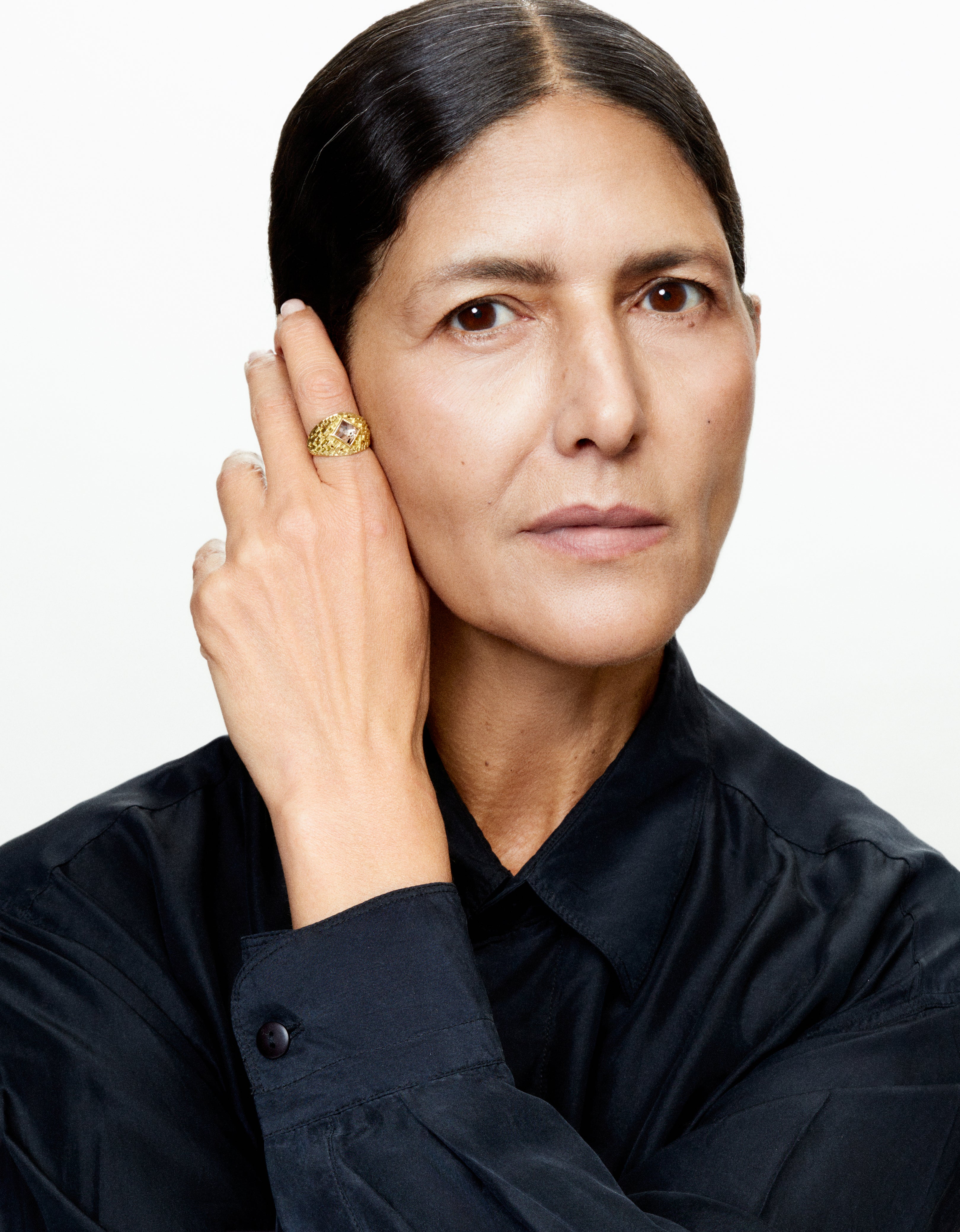 Bague Half and Half Tapered Cube diamant