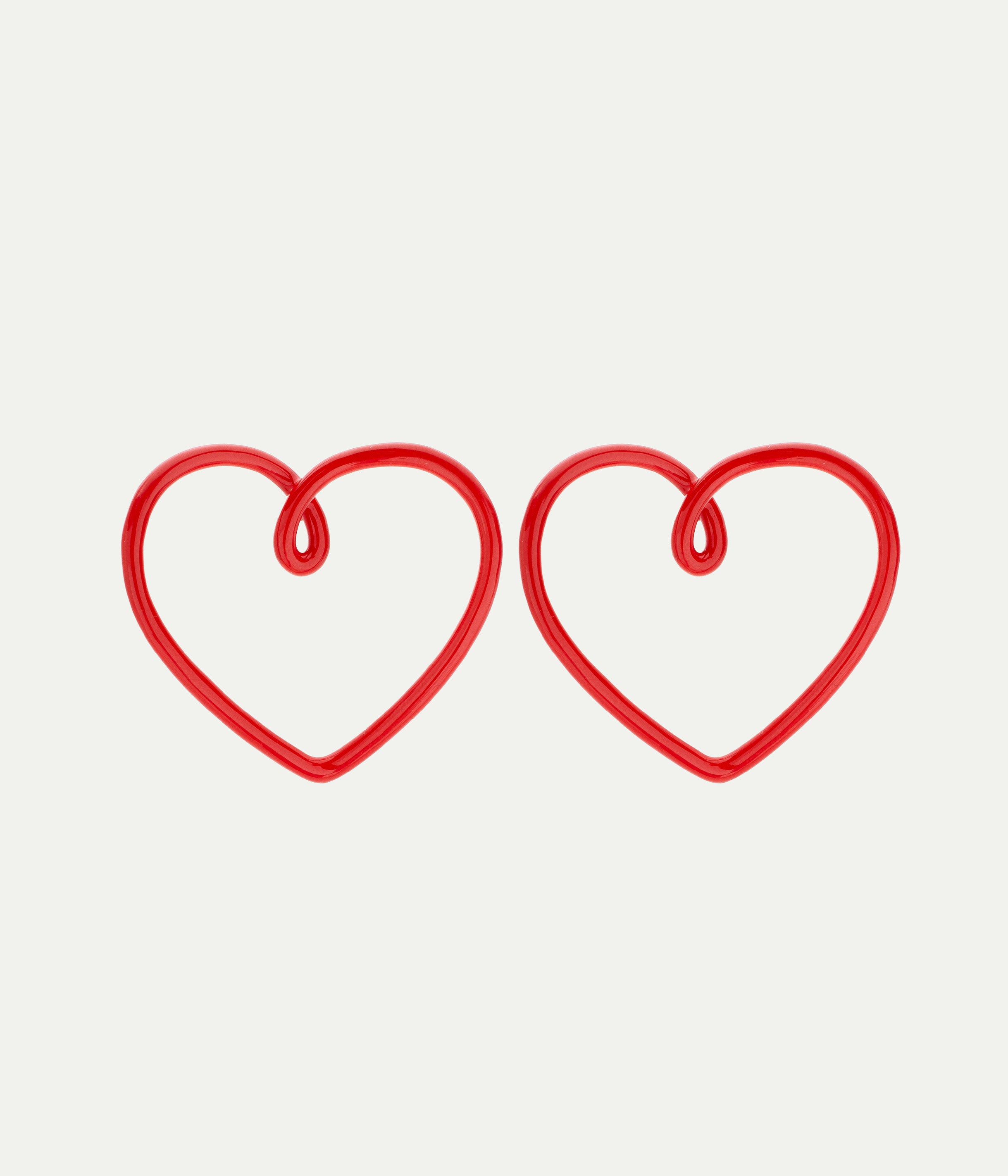 Boucles d'oreilles Big Red Heart