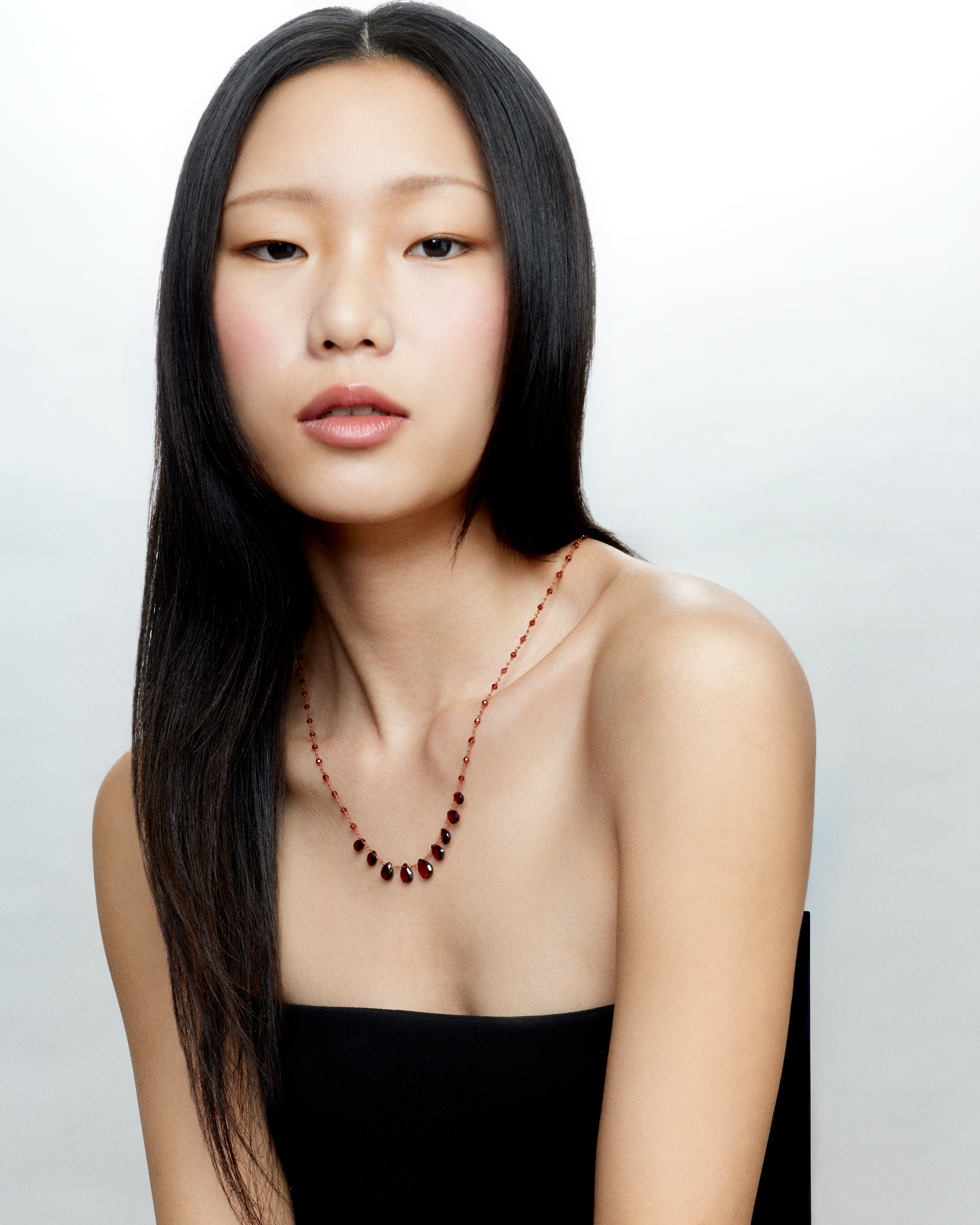 Collier 9 Gouttes Grenat