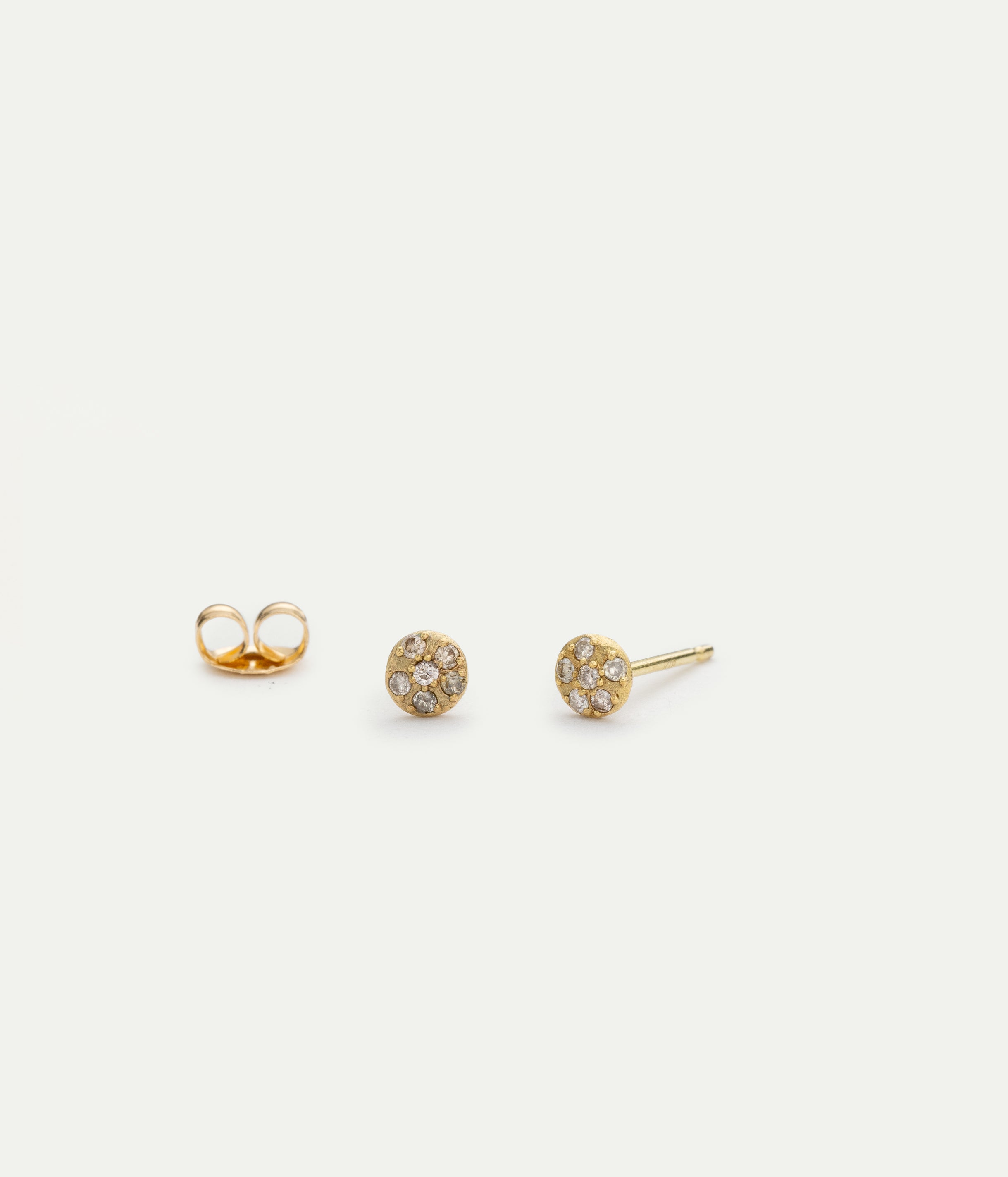 Boucles d'oreilles Melee or jaune et diamants