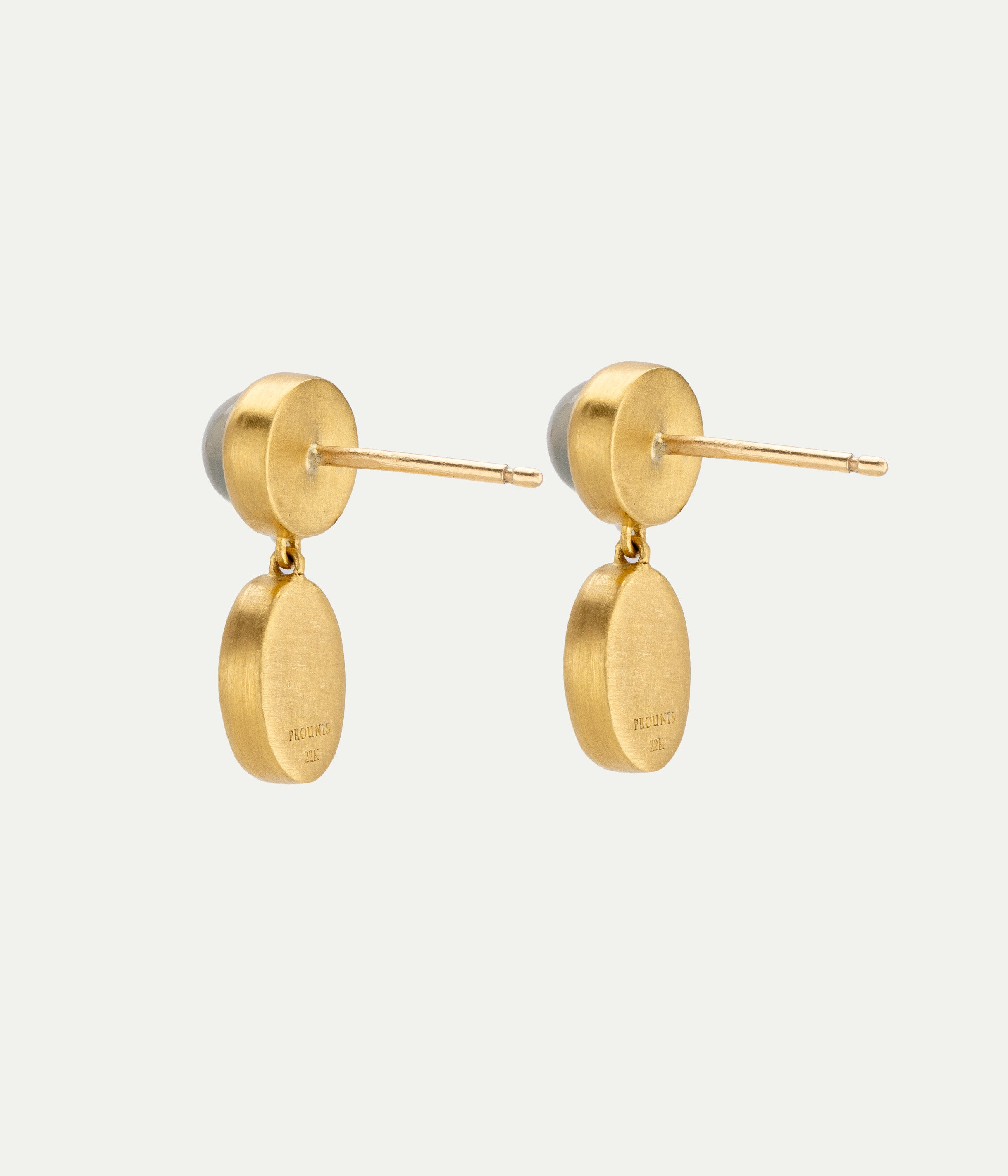 Boucles d'oreilles Small Mango Amphora pierre de lune