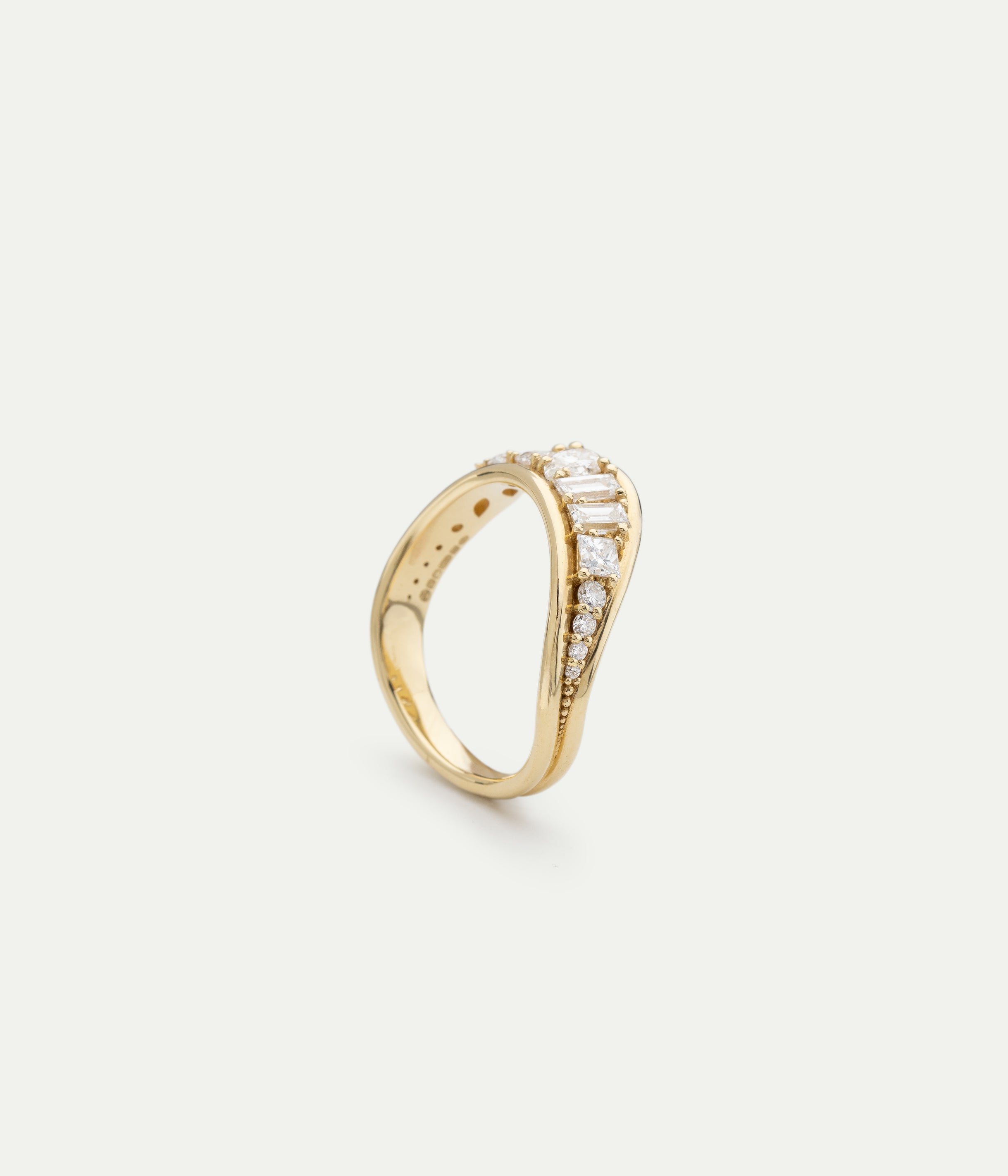 Bague Stream Wave diamants