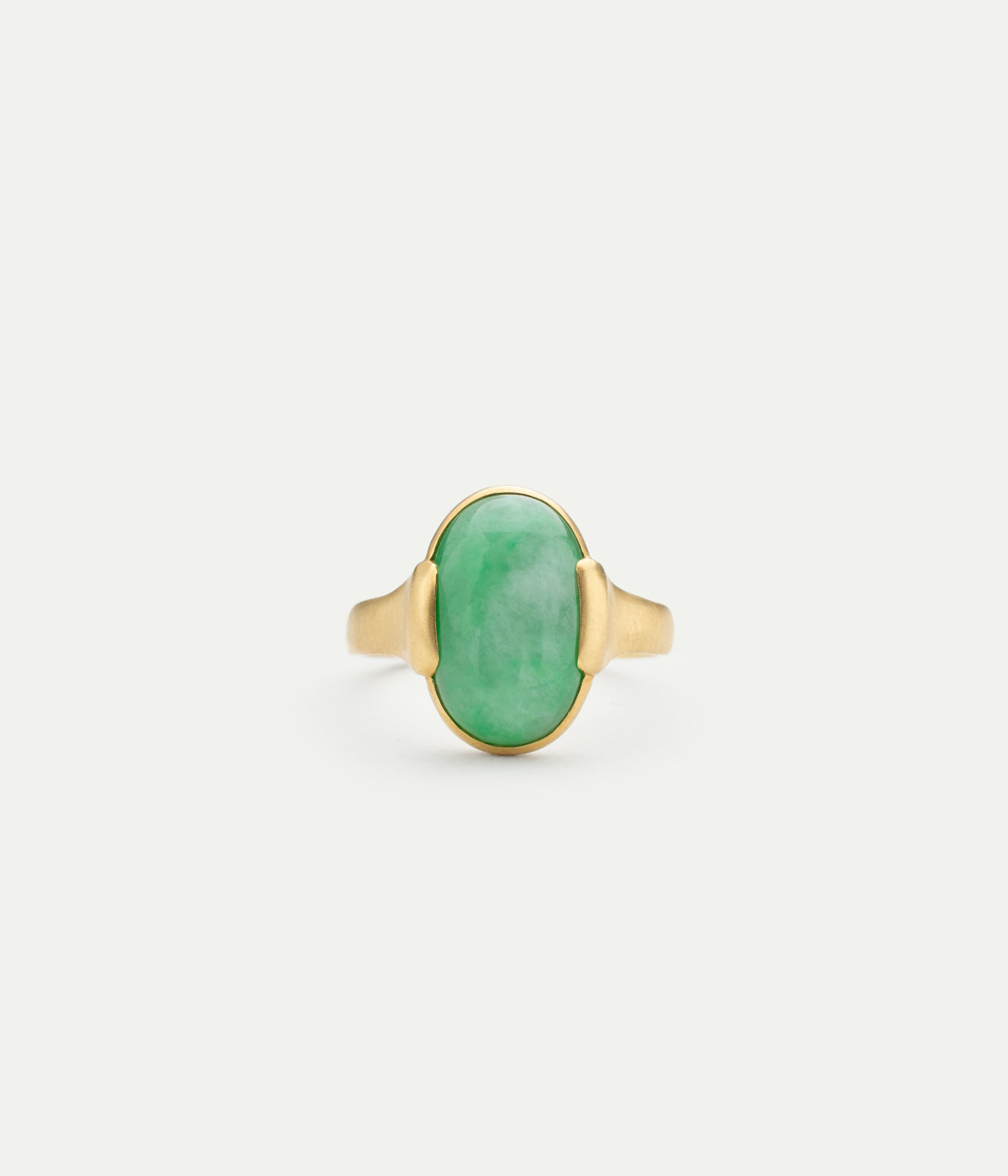 Bague Grace or jaune et jade