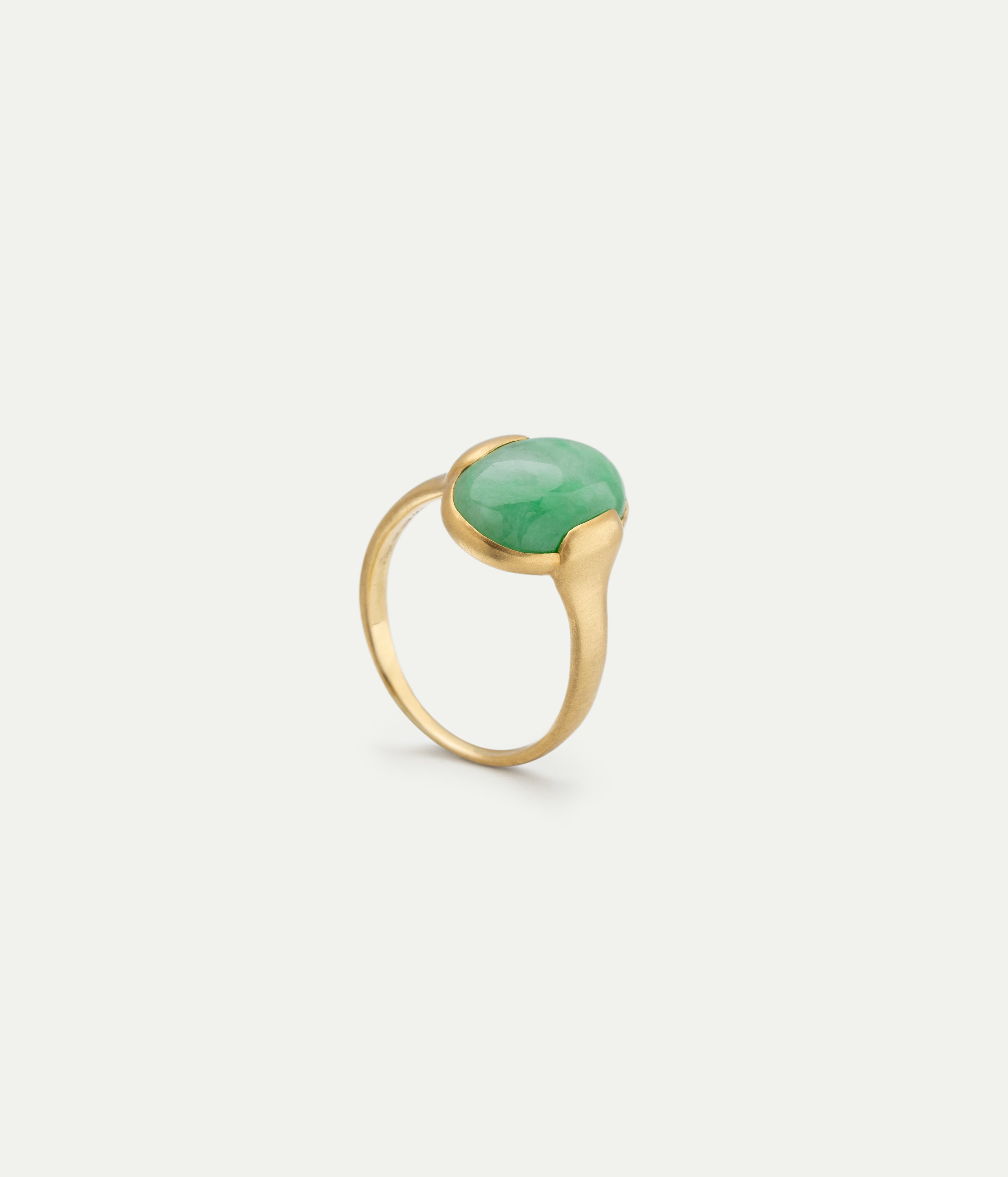 Bague Grace or jaune et jade