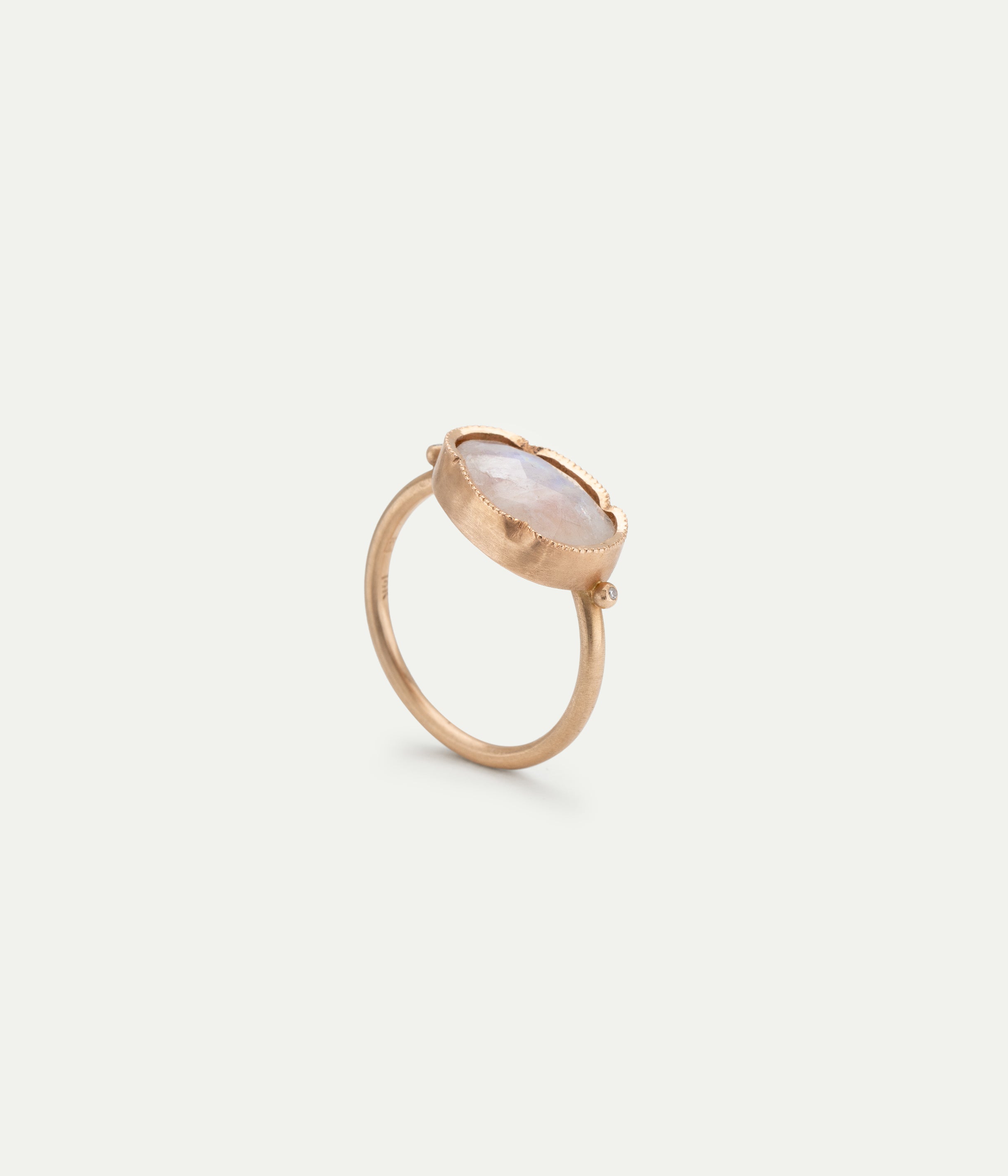 Bague Moonstone or rose