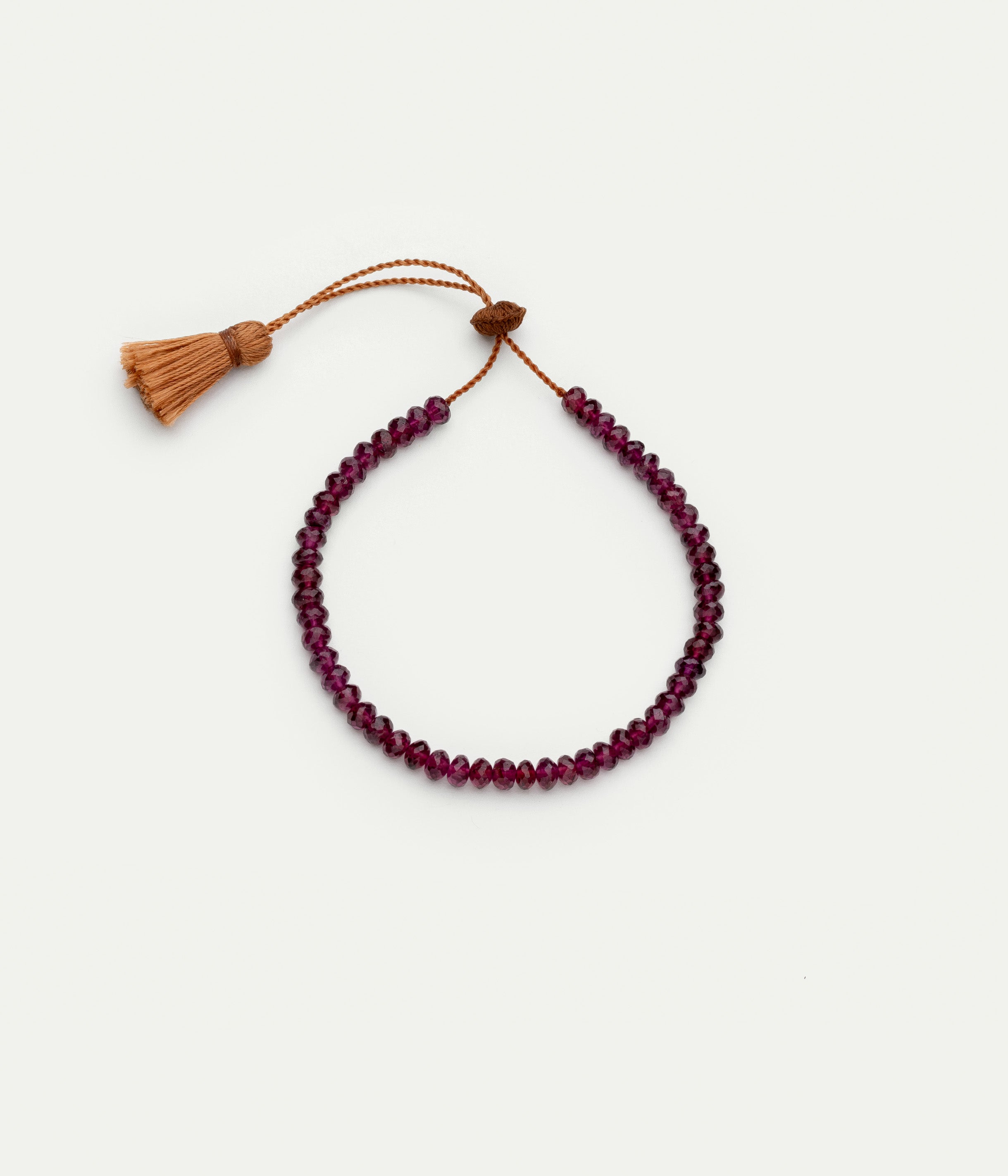 Bracelet Pompom grenat