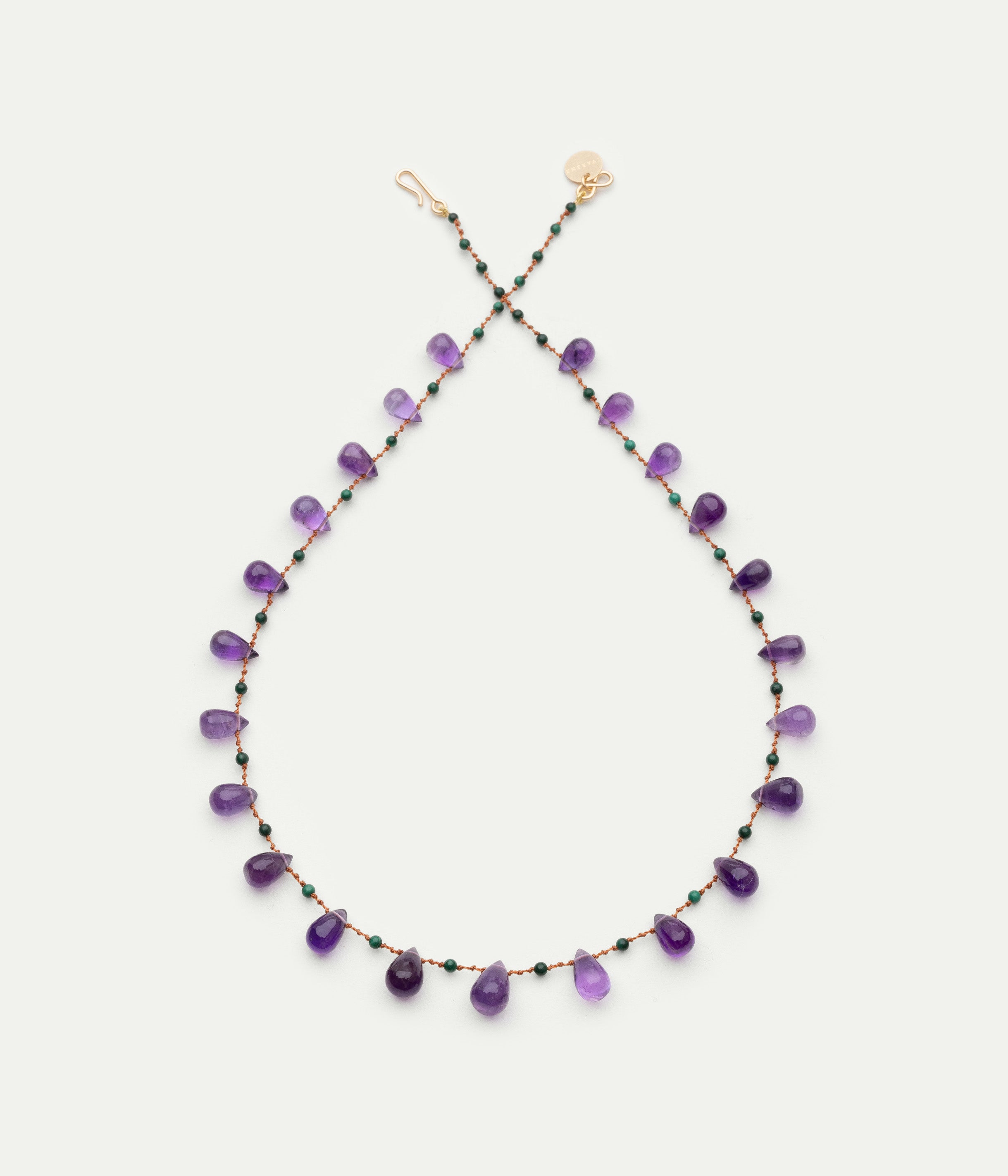 Collier Youngtown améthyste et malachite