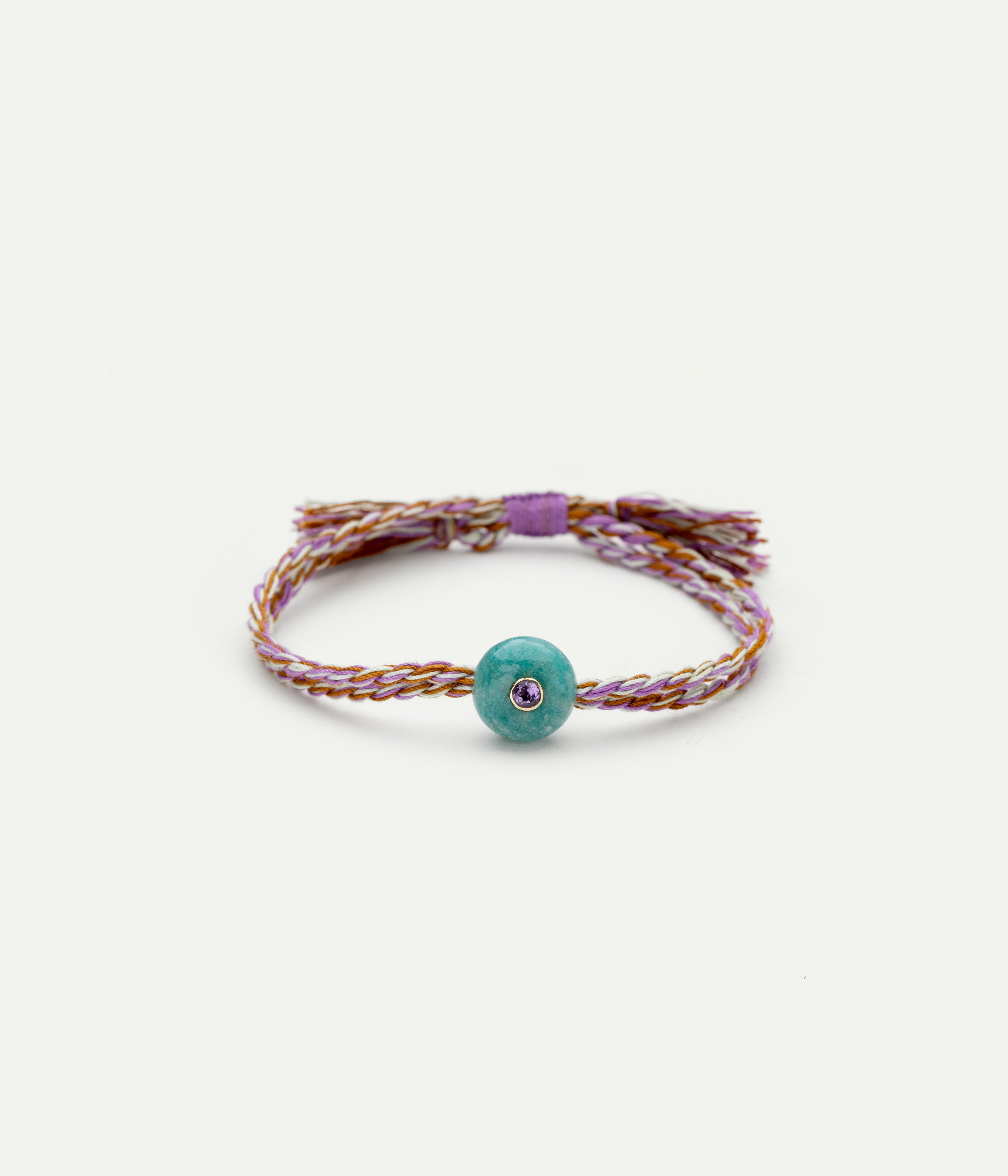 Bracelet Scarlett Lila amazonite et améthyste