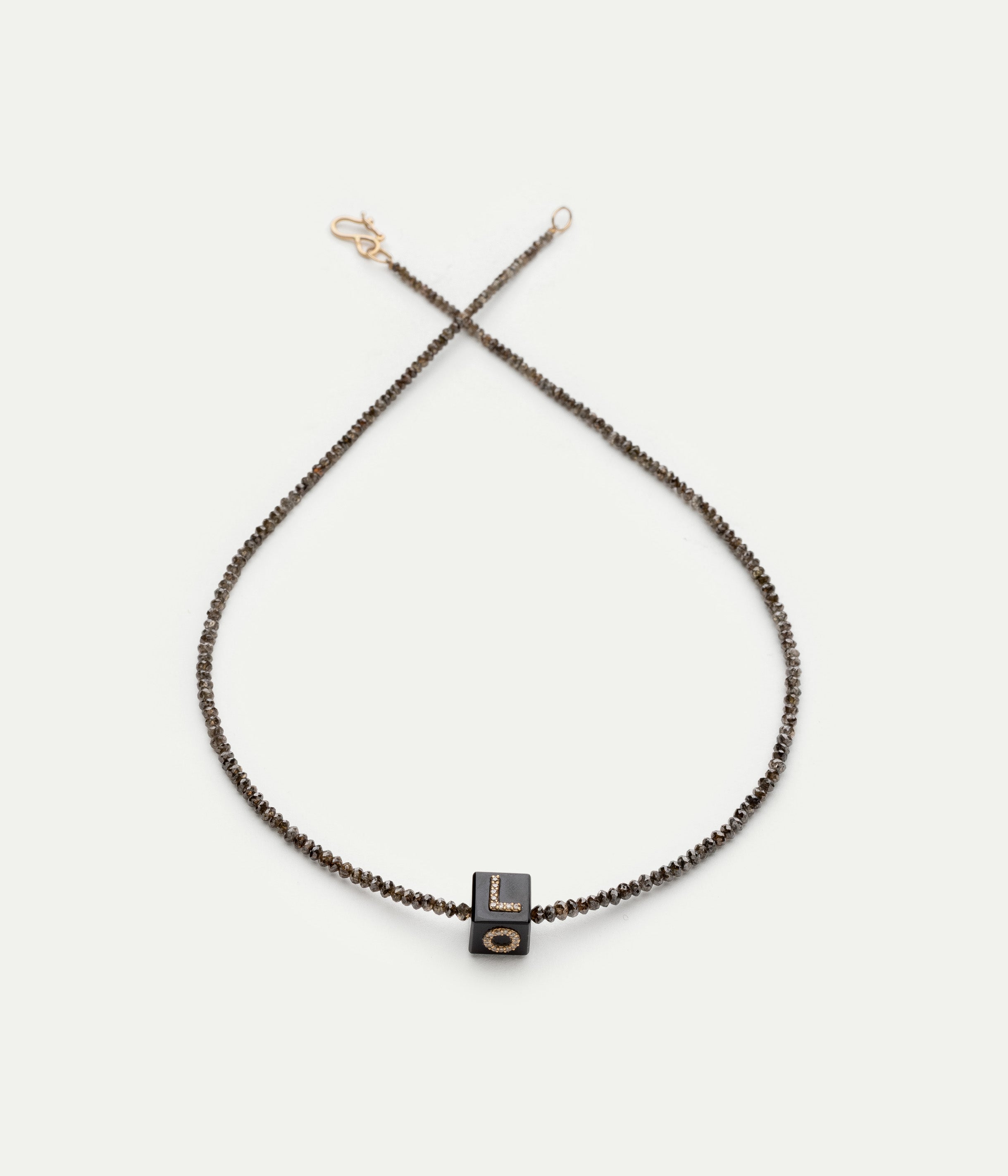 Collier Cubix Hope onyx et diamants