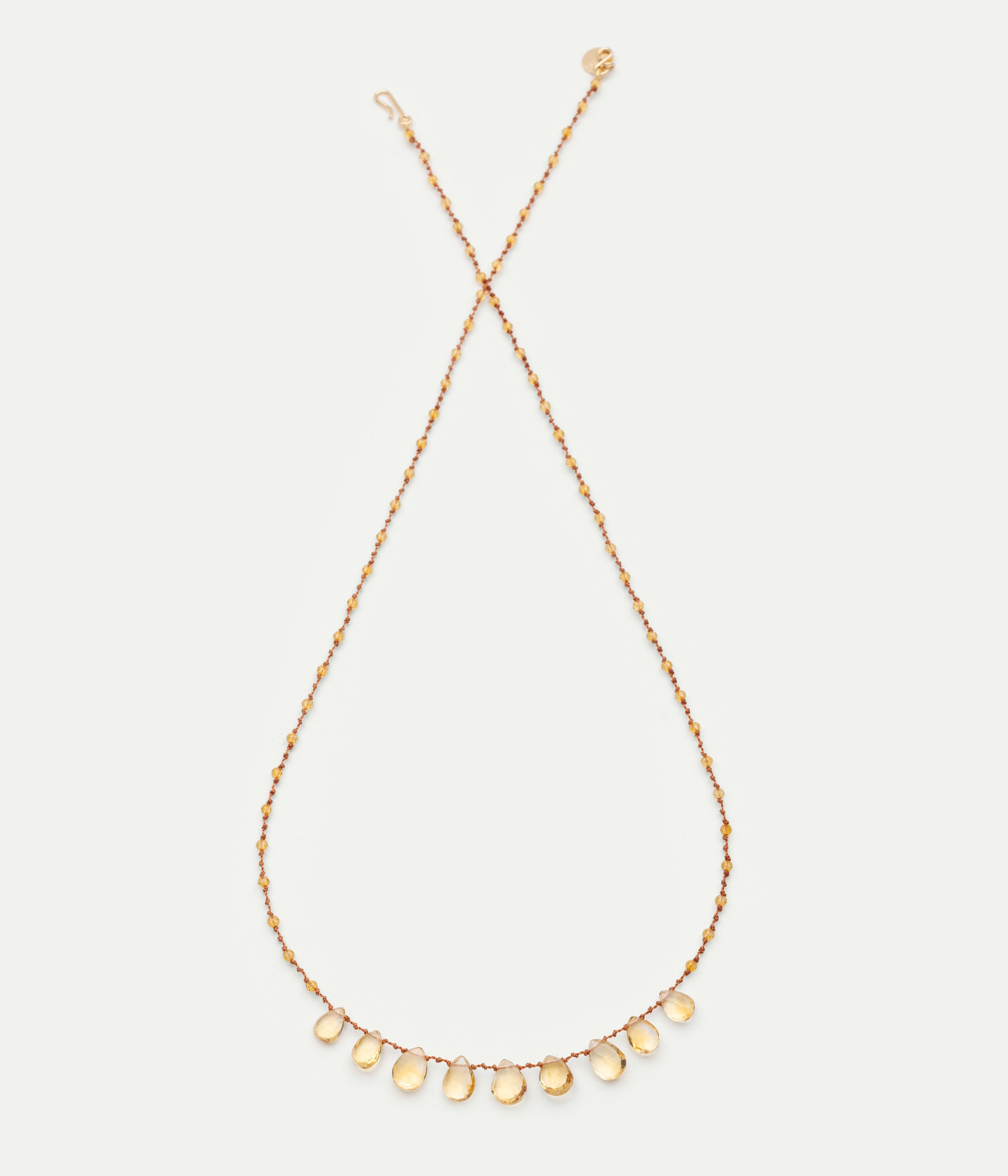 Collier 9 Gouttes Citrine