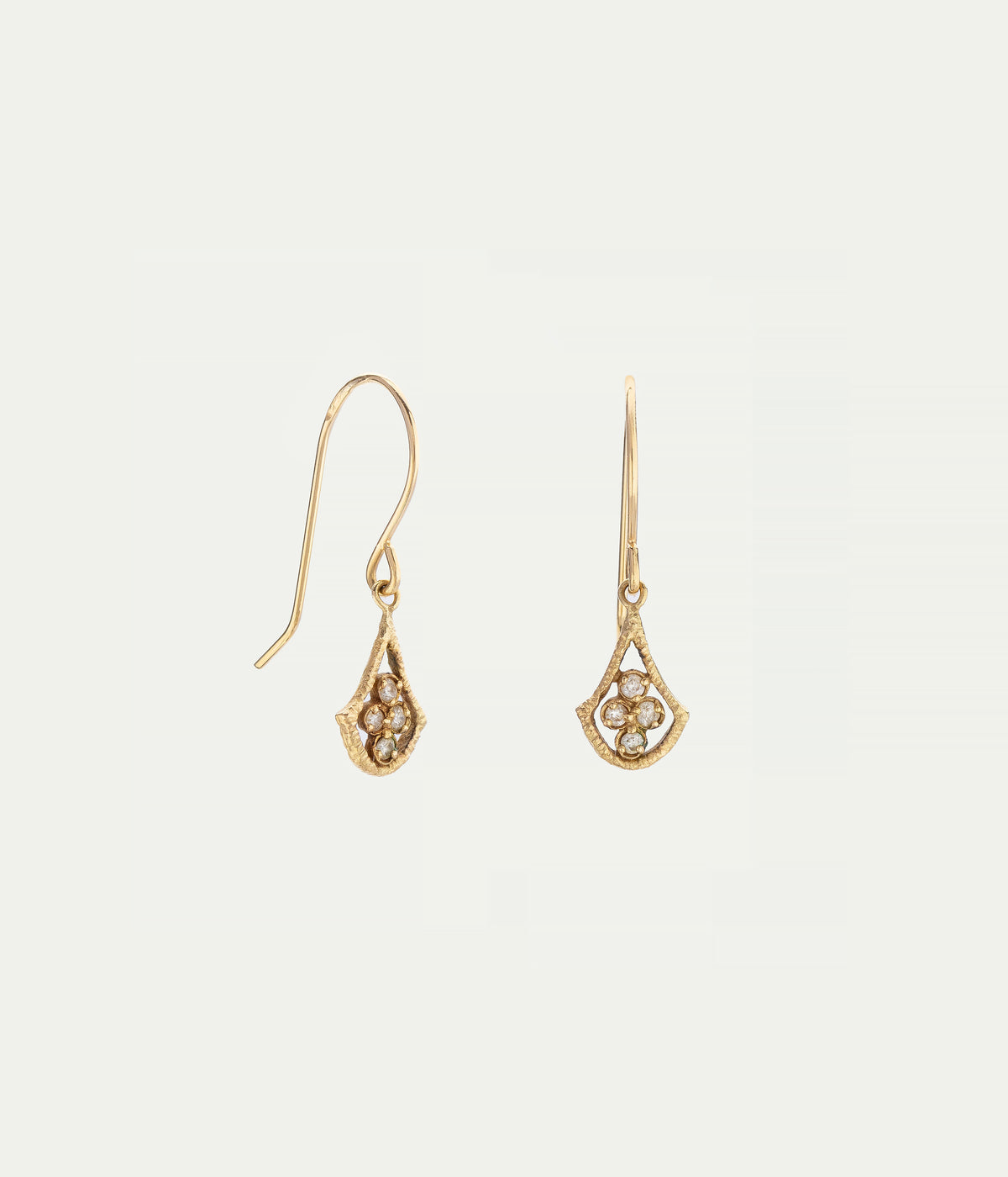 Parure En OR 18 Carats - Boucles D'oreilles & Pendentif Dauphins - Occasion Bon État