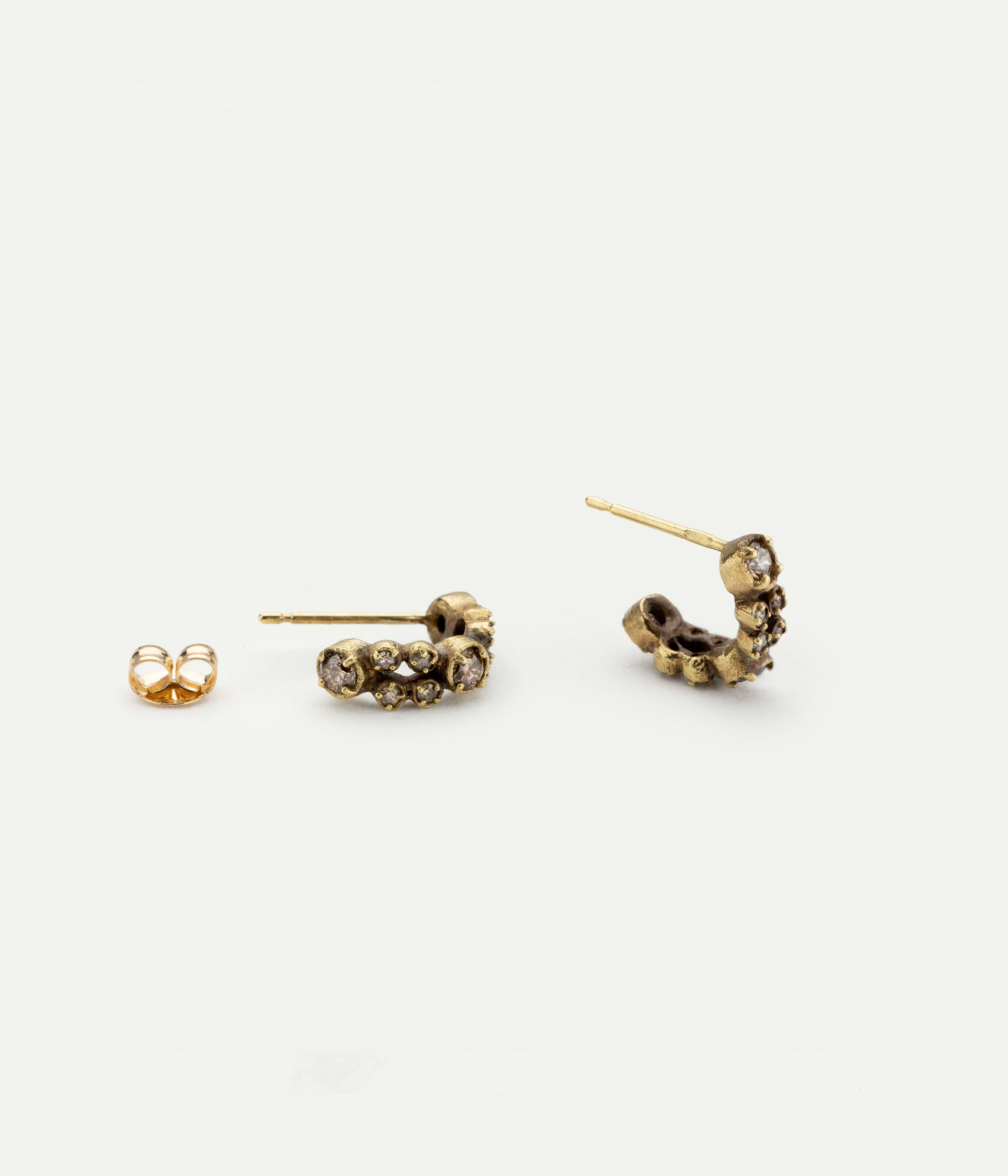 Boucles d'oreilles Nova or jaune et diamants