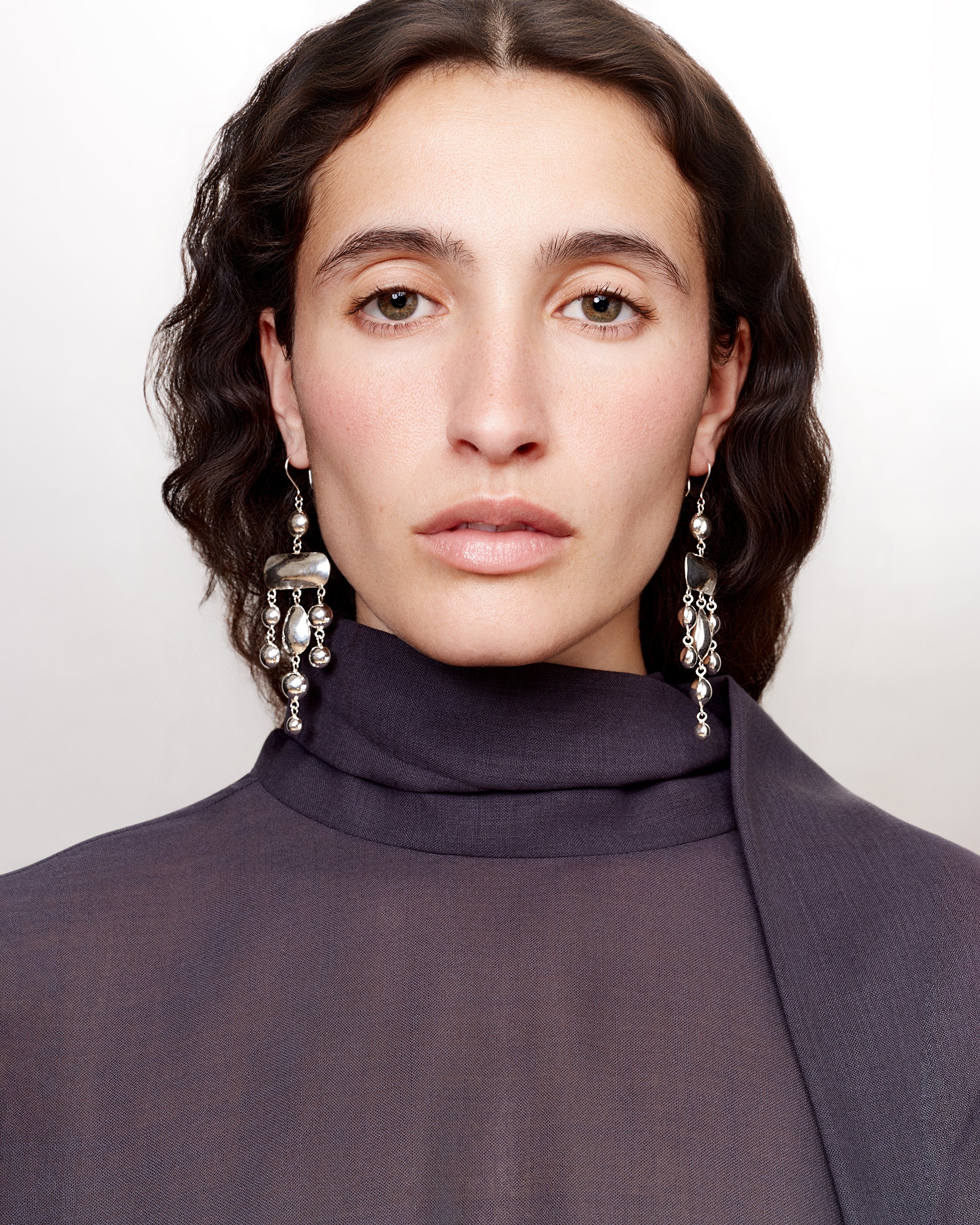 Kushan Juman silver earrings