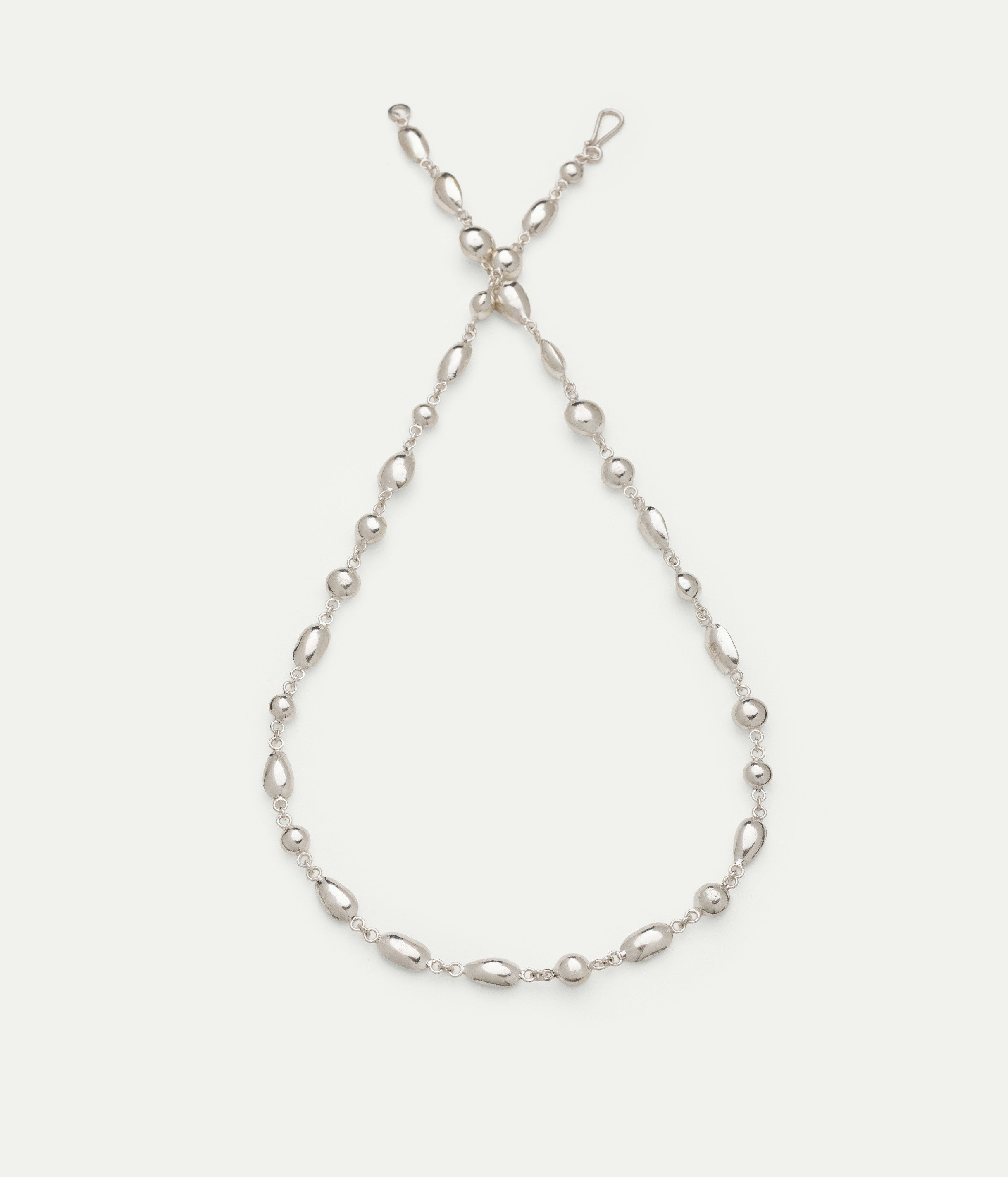 Kushan Farhat long silver necklace