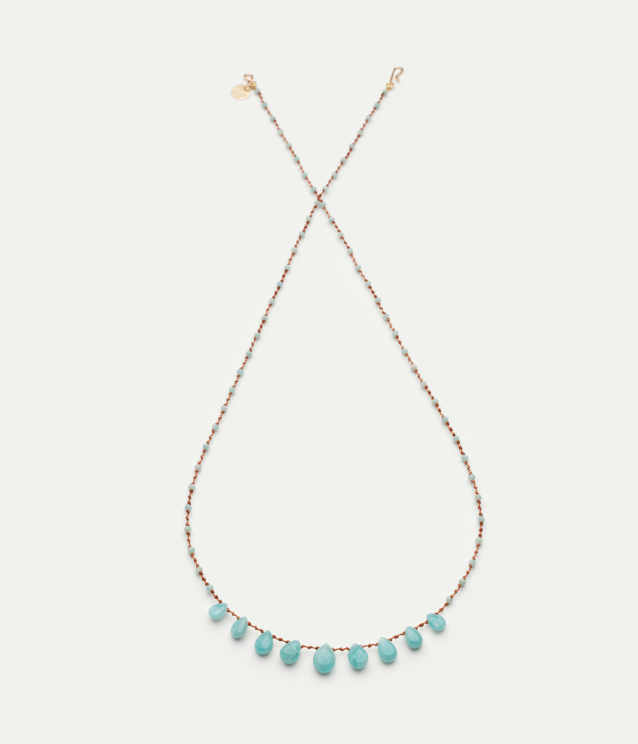 Collier 9 Gouttes Amazonite