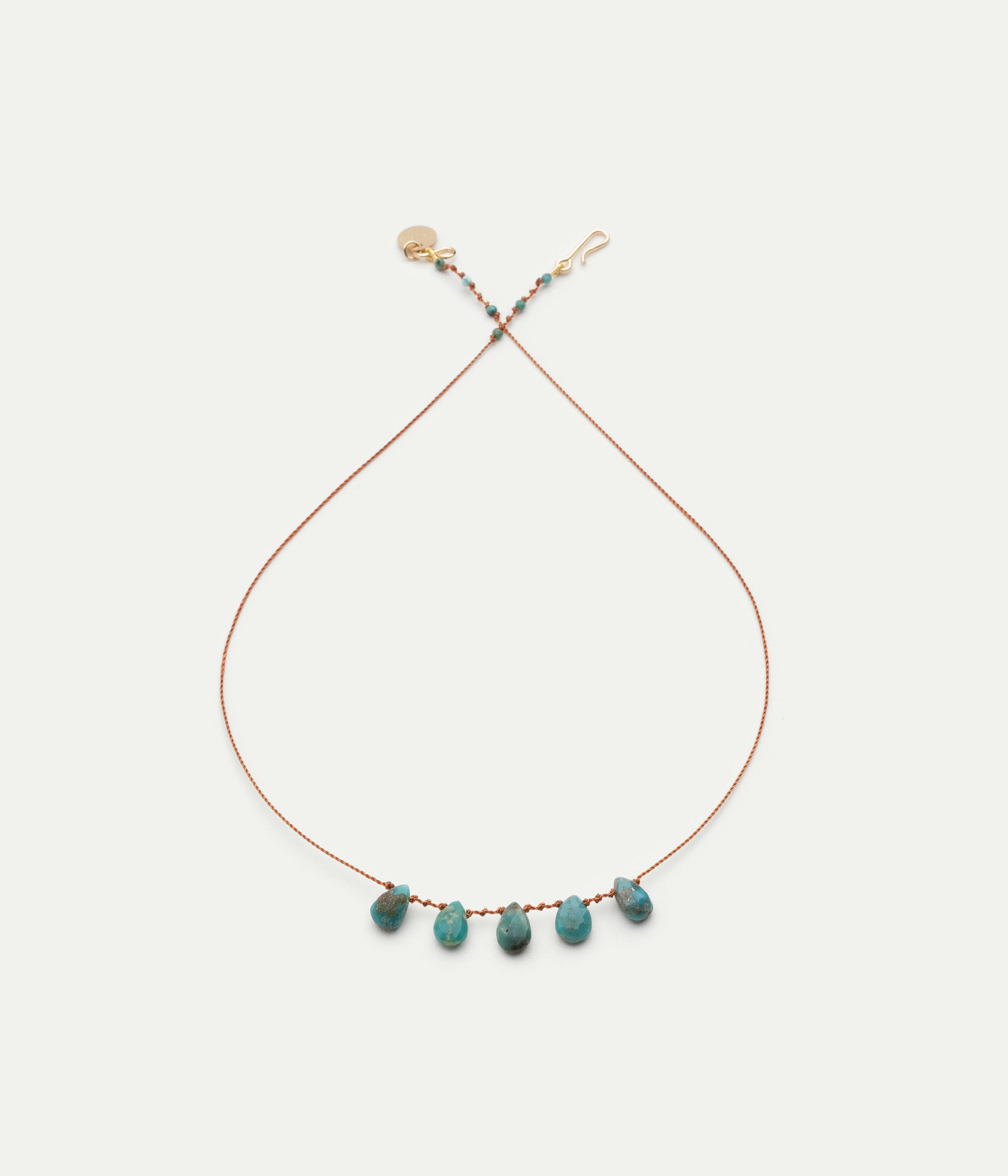 Collier 5 Gouttes turquoise