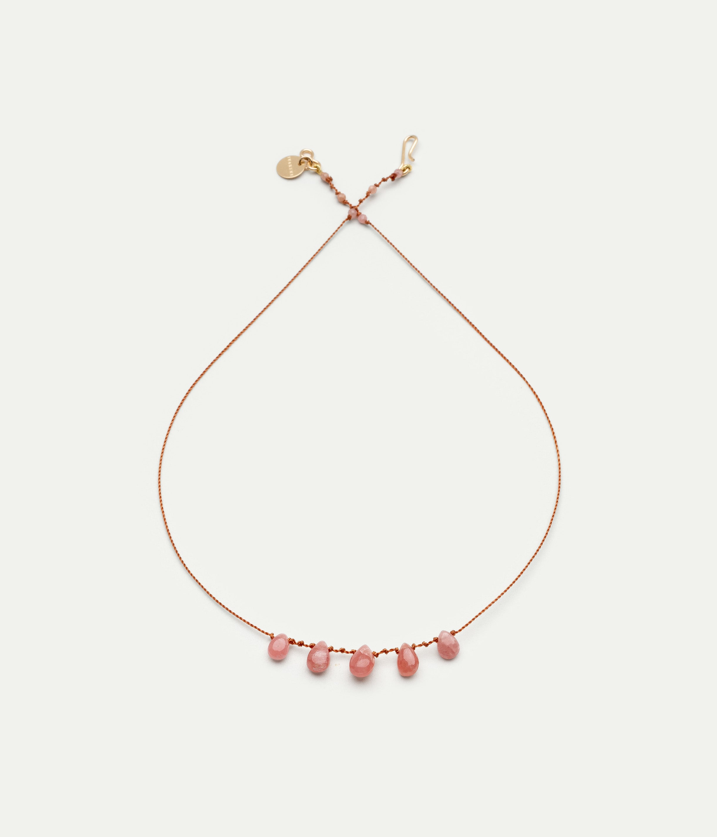 Collier 5 Gouttes rhodocrosite