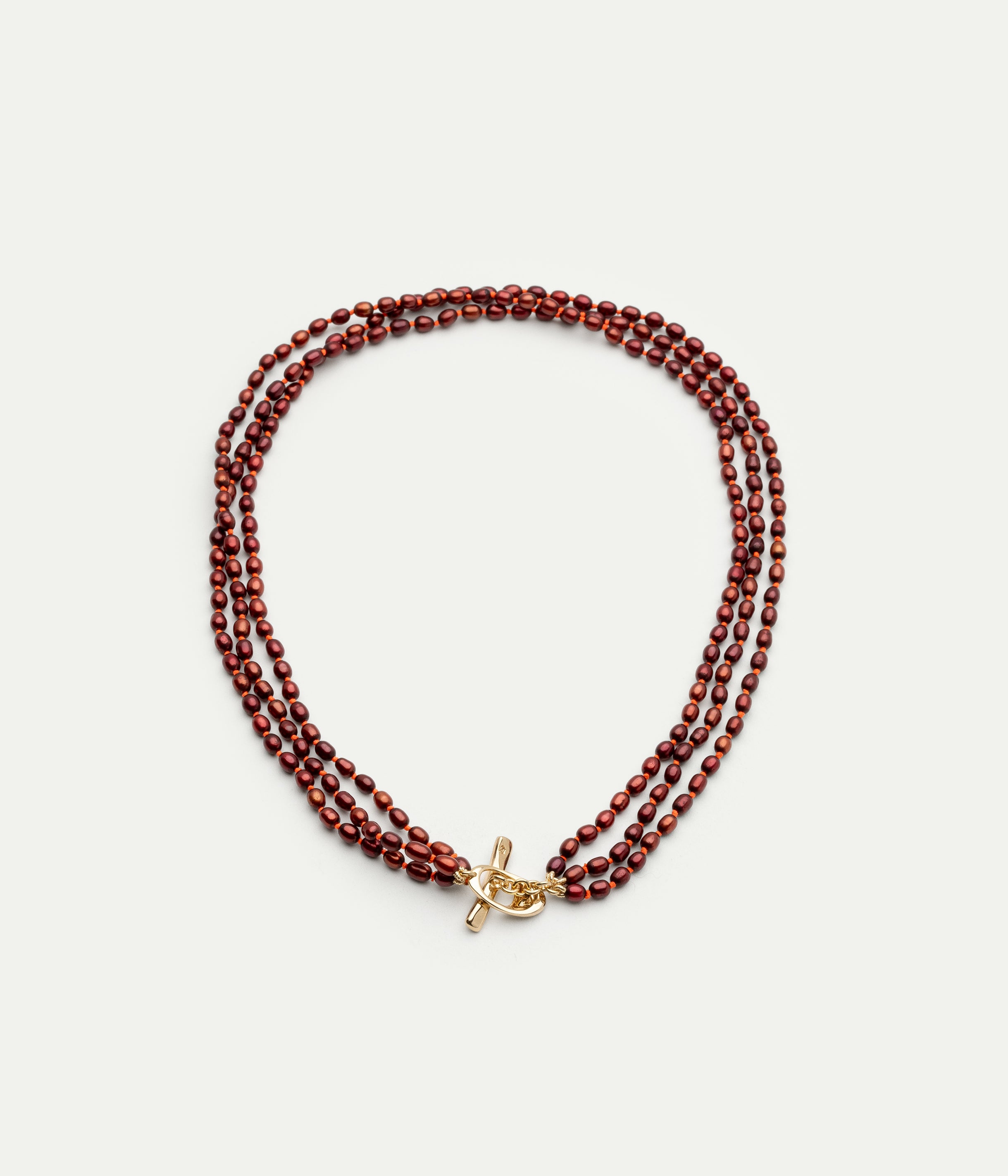 Soga Twist red and coral necklace