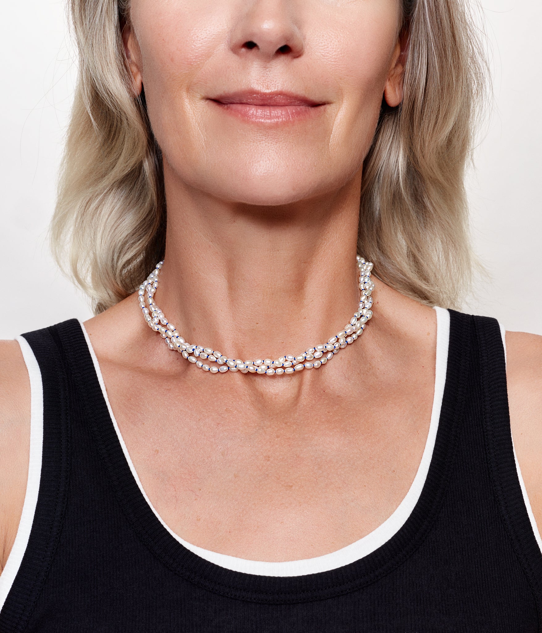Soga Twist blue necklace