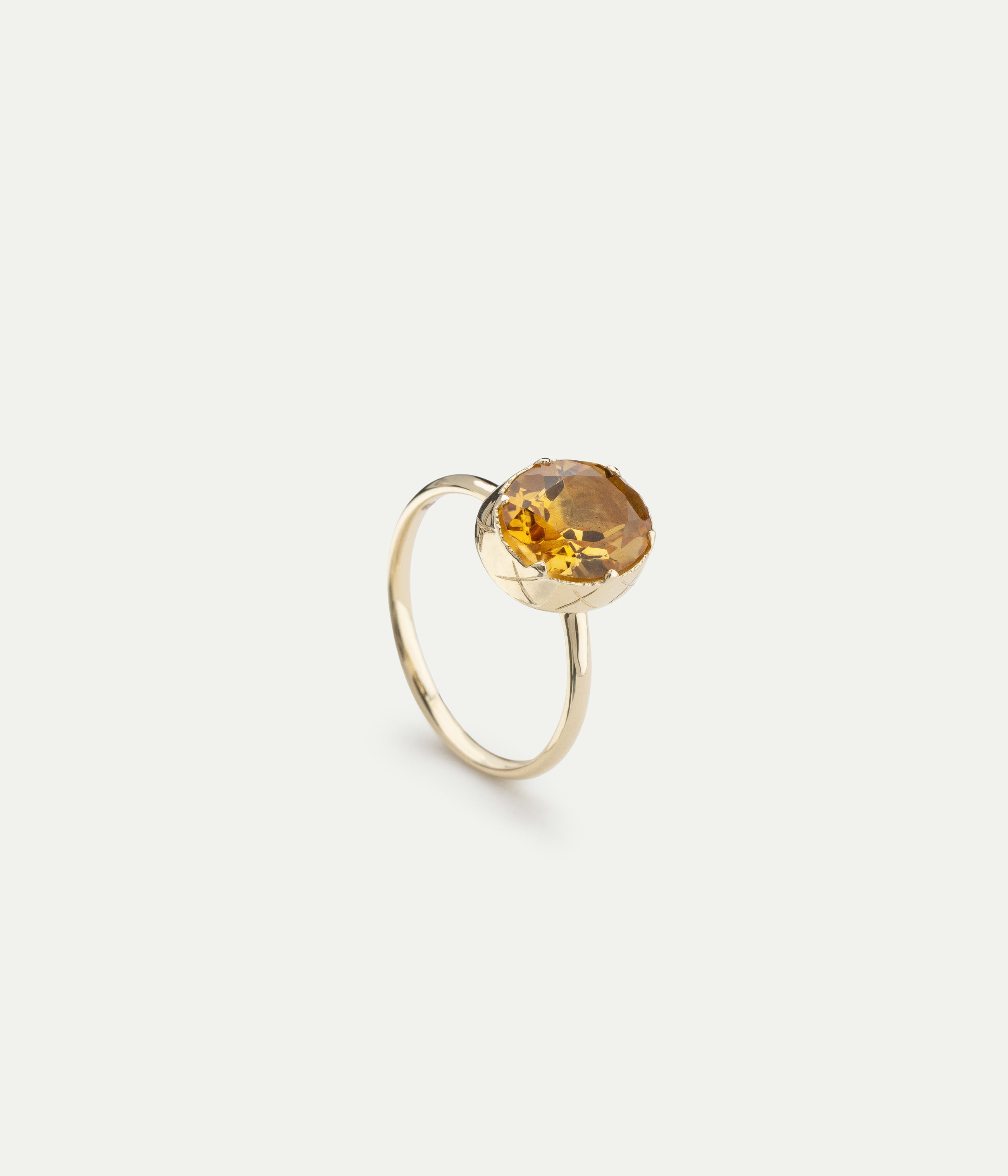 Jelly Citrine ring