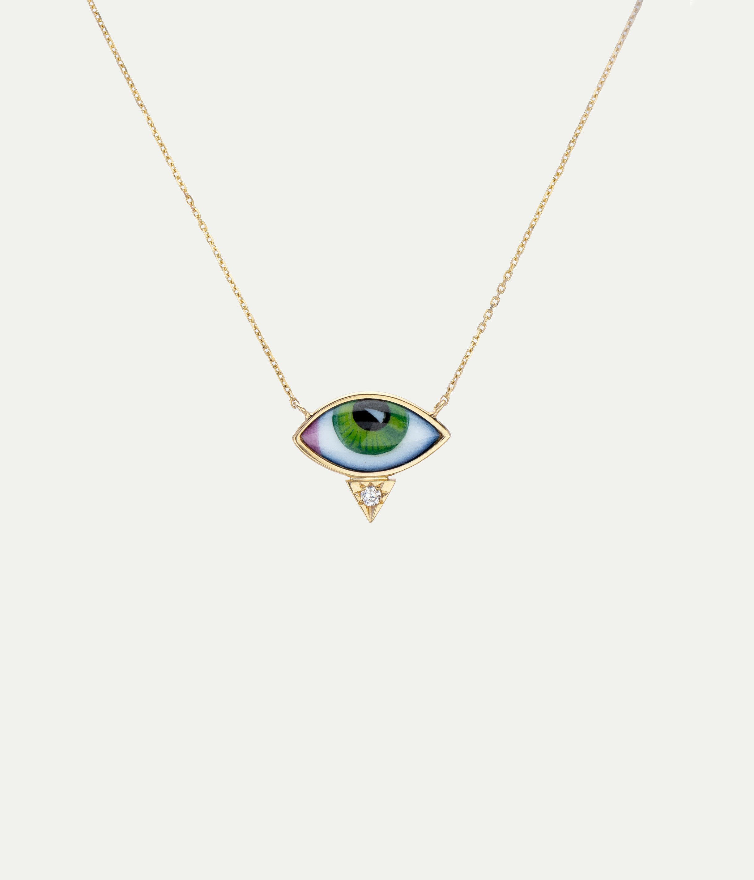 Collier Petit Vert diamant