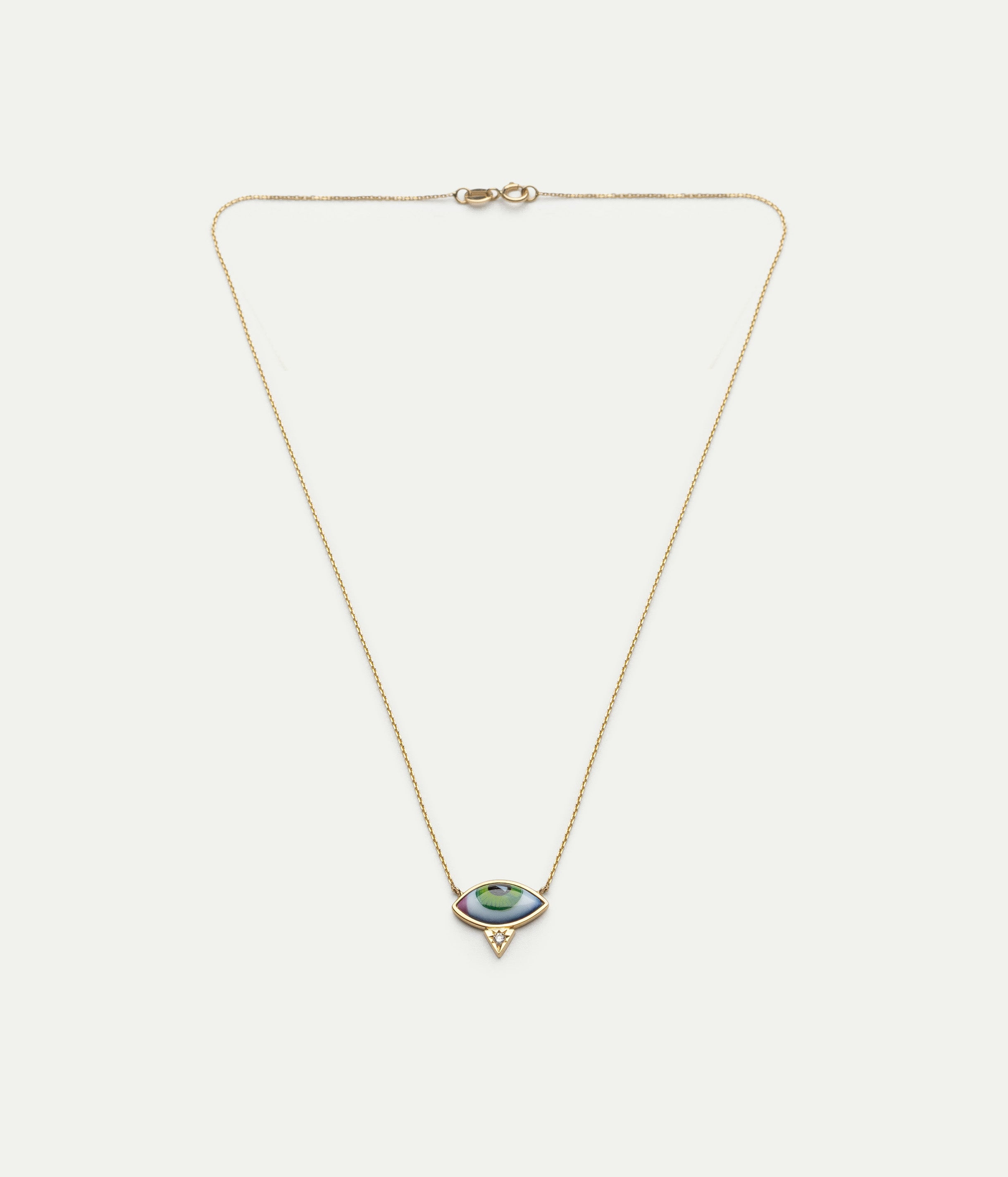 Collier Petit Vert diamant