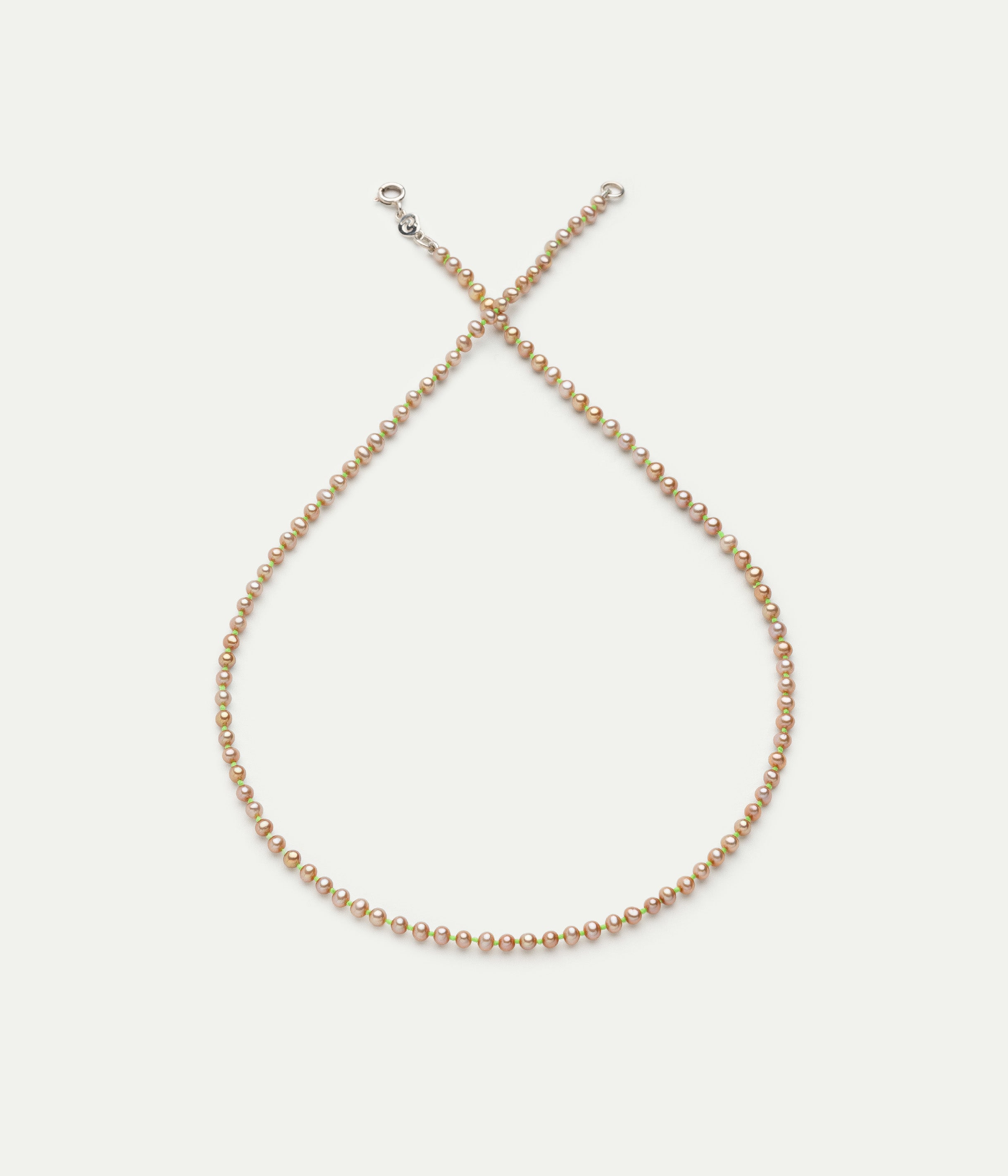 Mini Soga neon mint necklace
