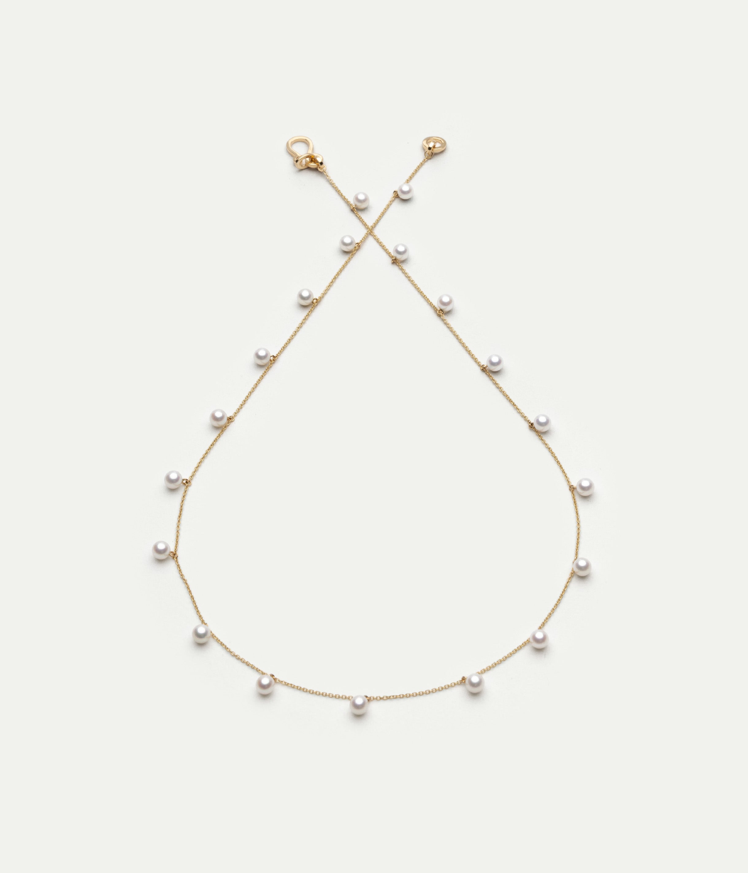 Collier Lou Lou or jaune et perles 