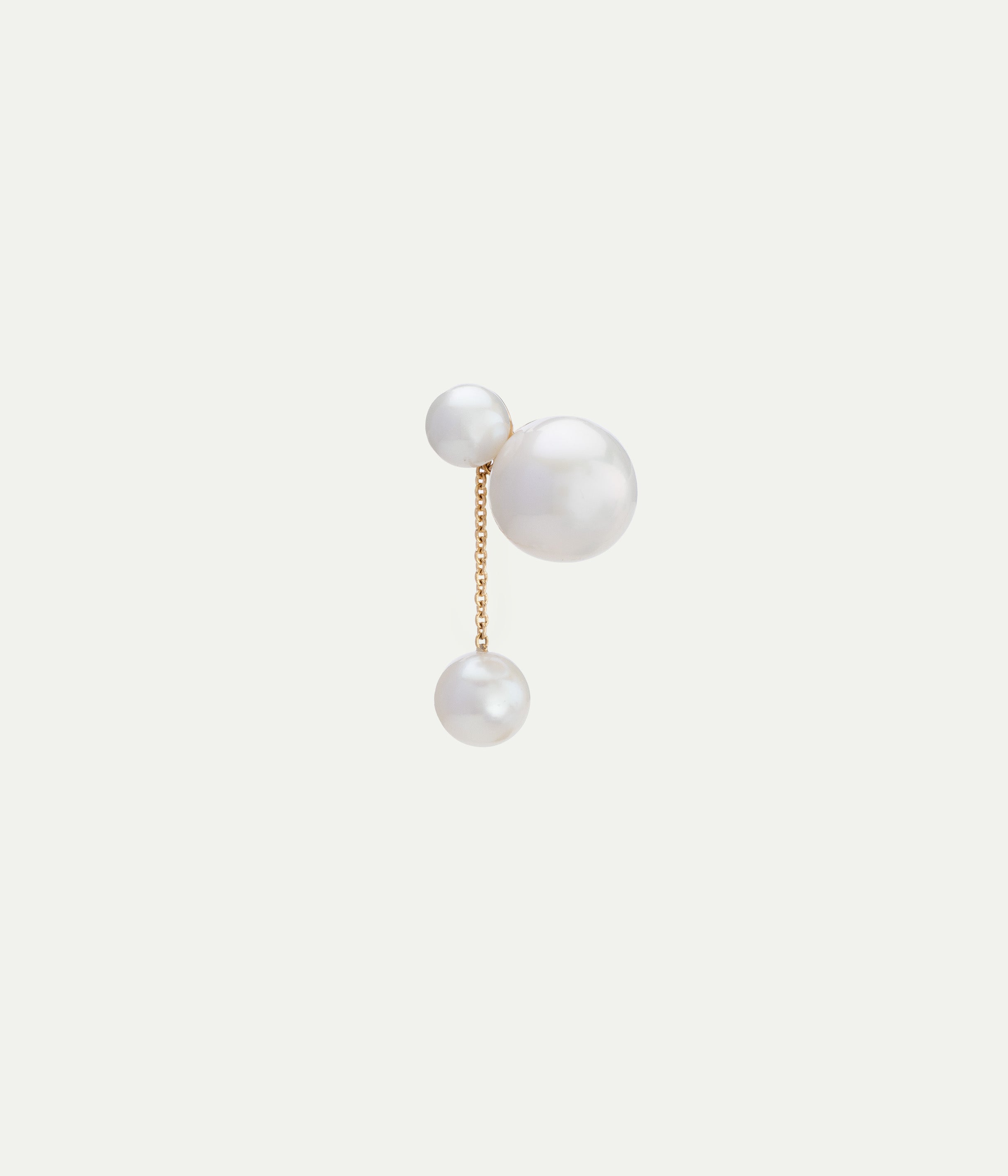 Petite Lou pearl Single left earring