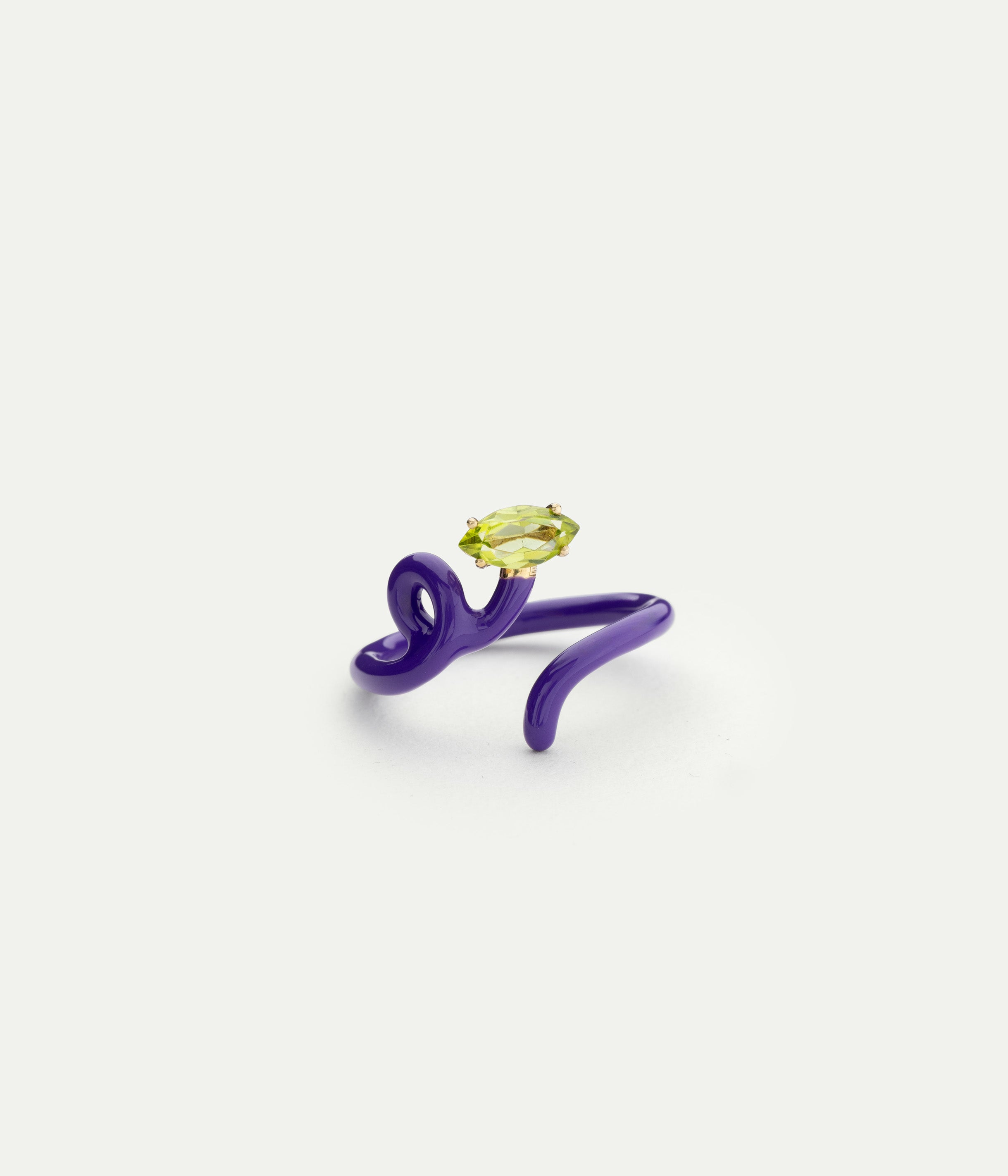 Baby Vine Purple Peridot ring