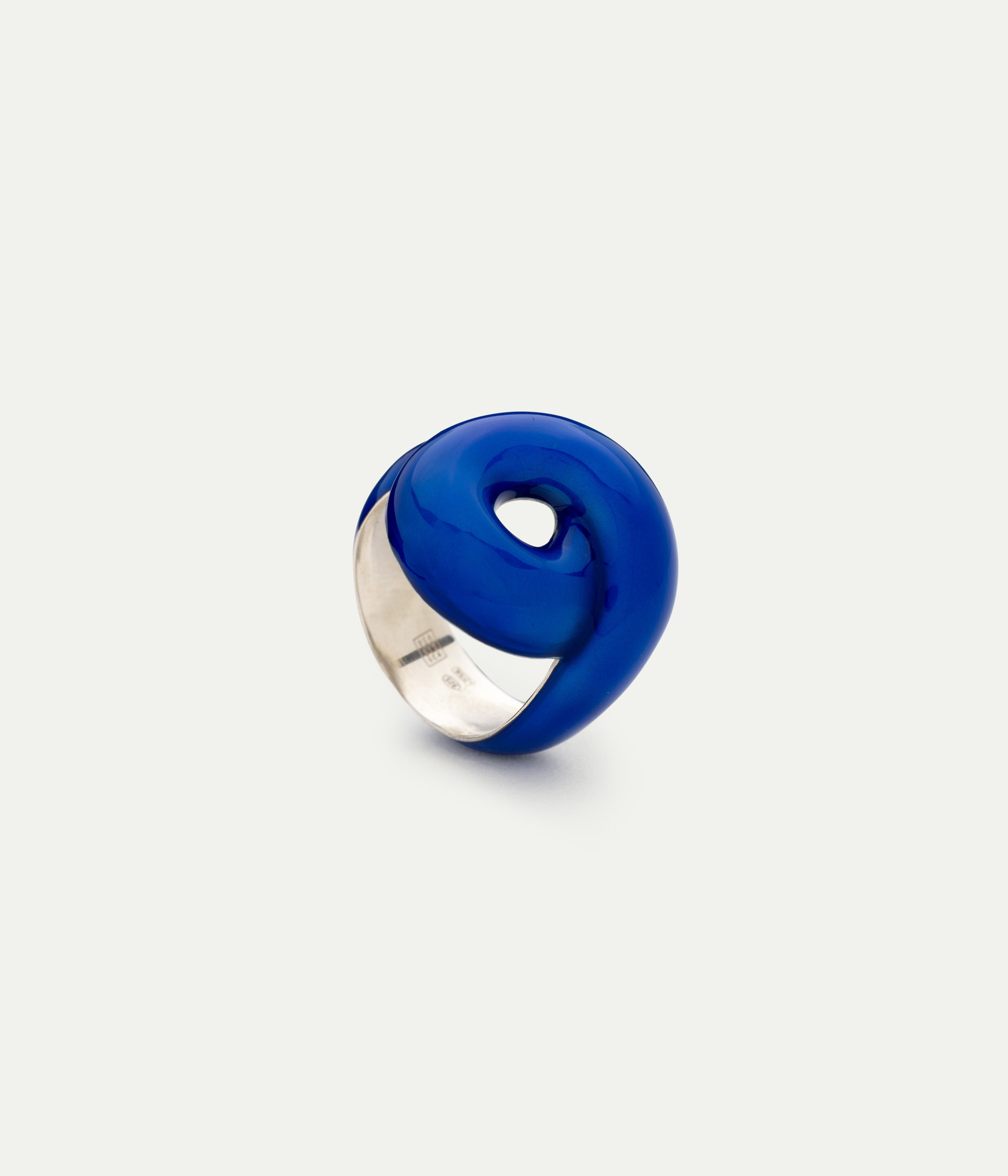 Tarallo Glossy blue ring