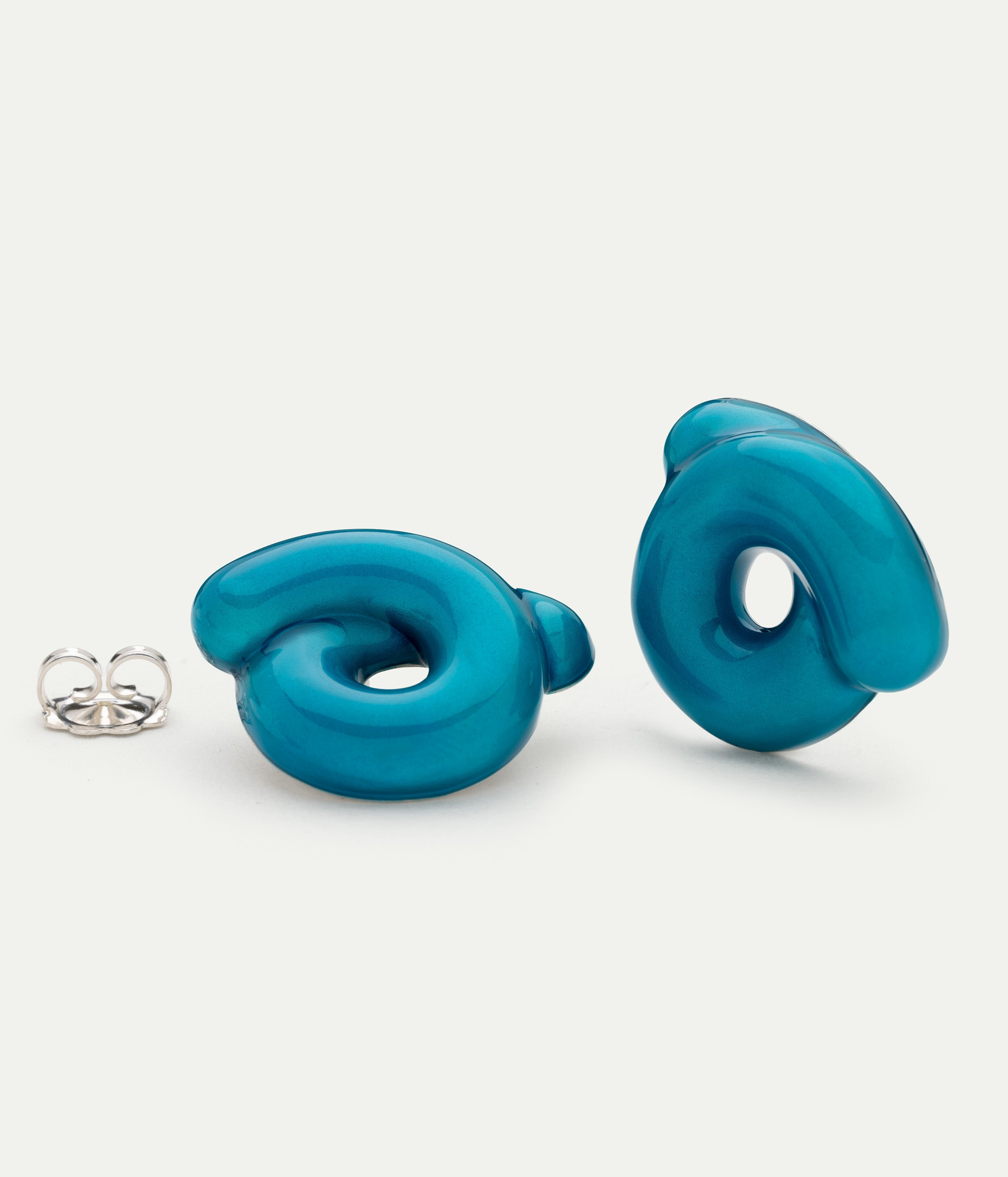 Boucles d'oreilles Tarallo Glossy Bleu Océan