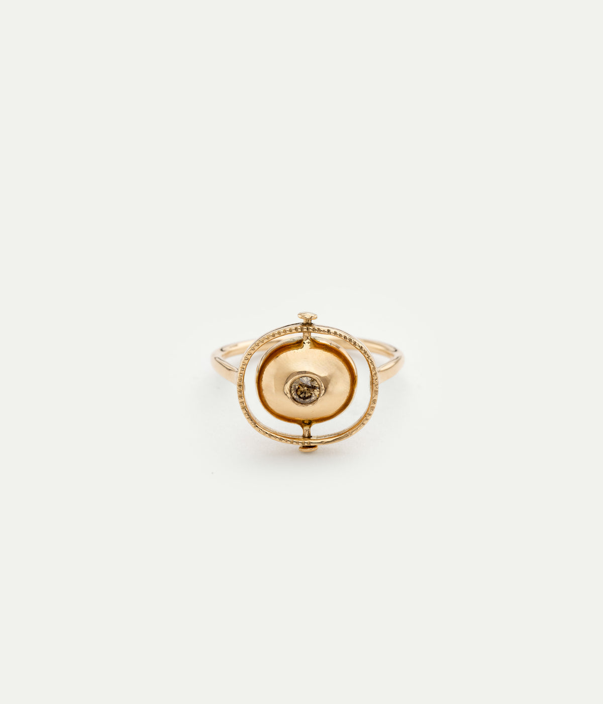 Bague Pile ou face saphir et diamant