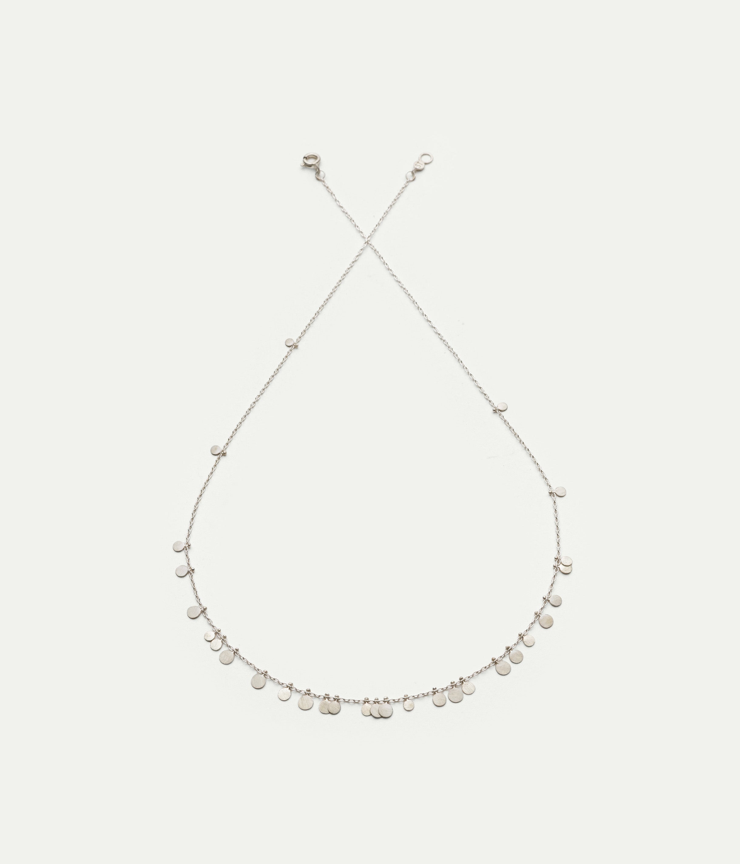 Random Dots silver necklace