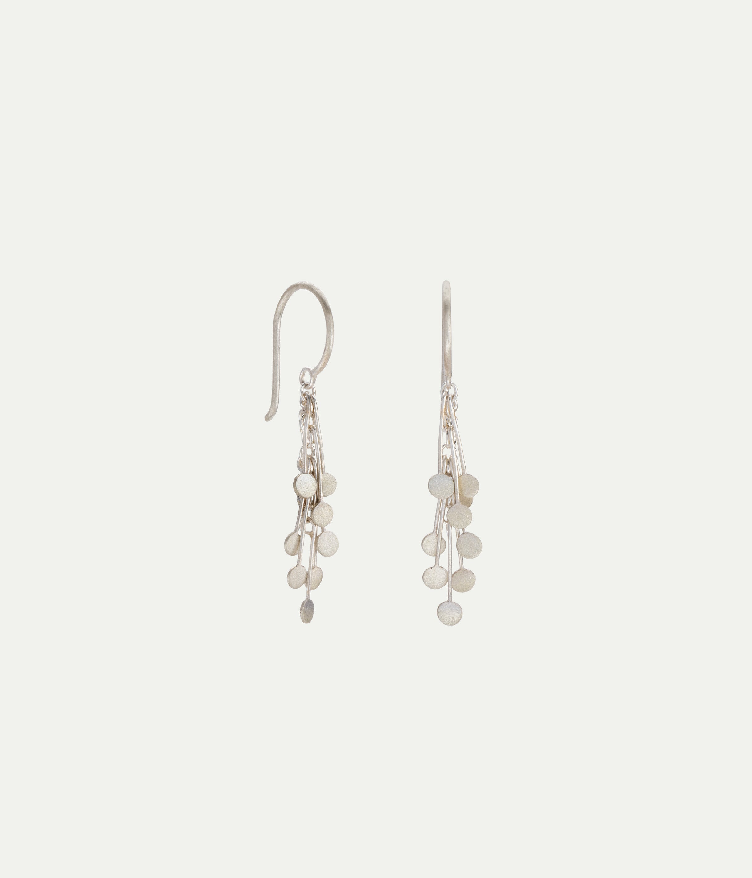 Dot silver earrings