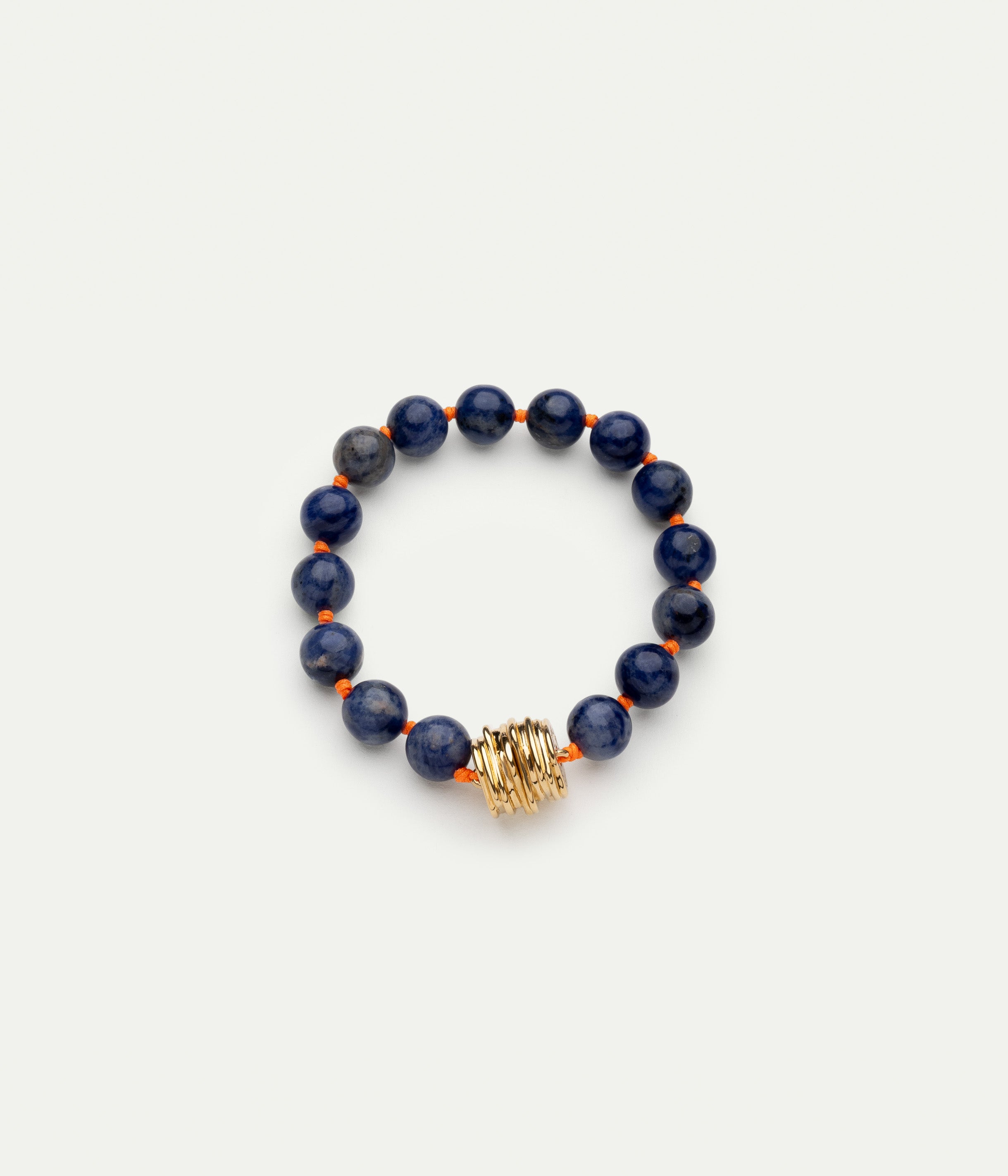 Soga Classic neon orange and sodalite bracelet