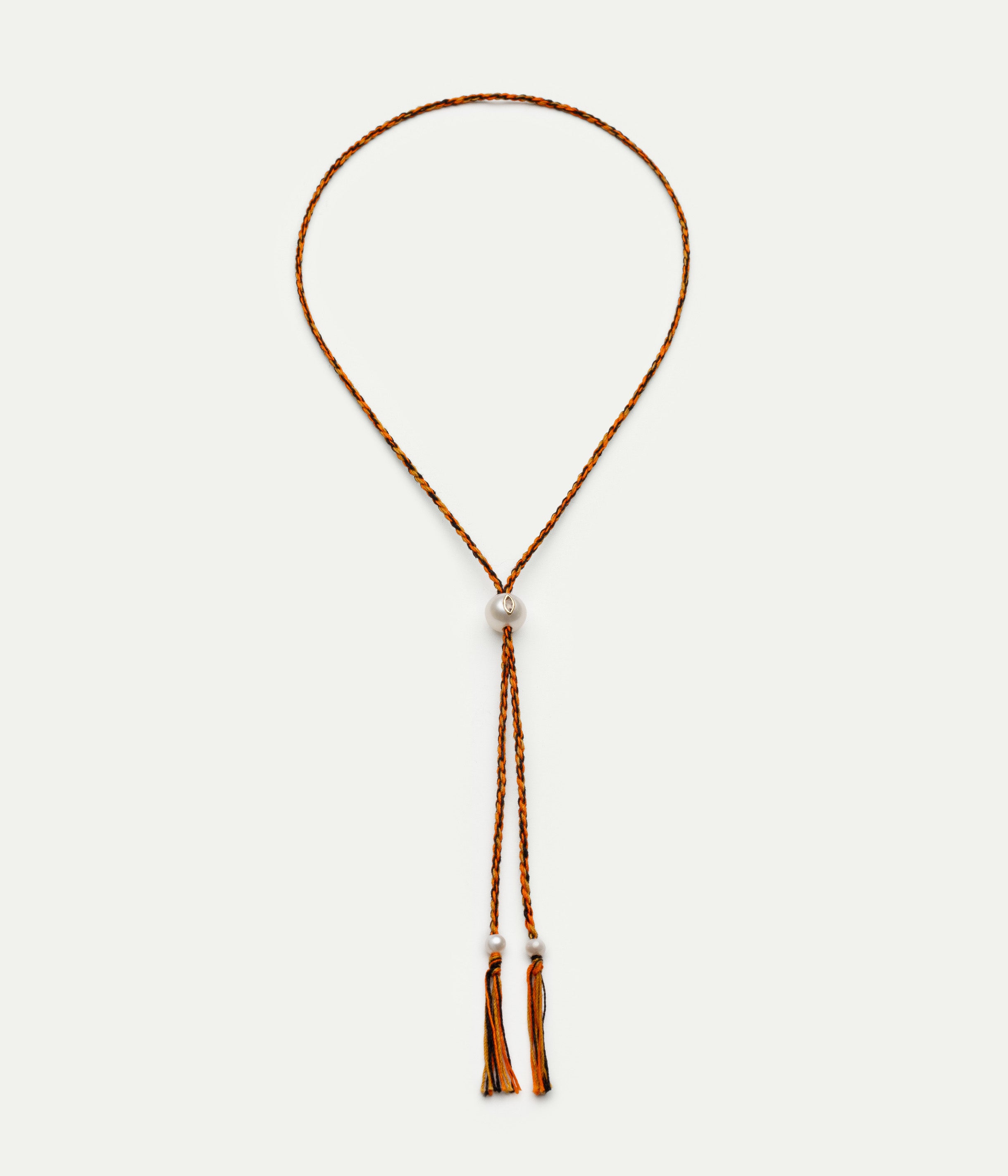 Collier Scarlett Mandarine et grenat