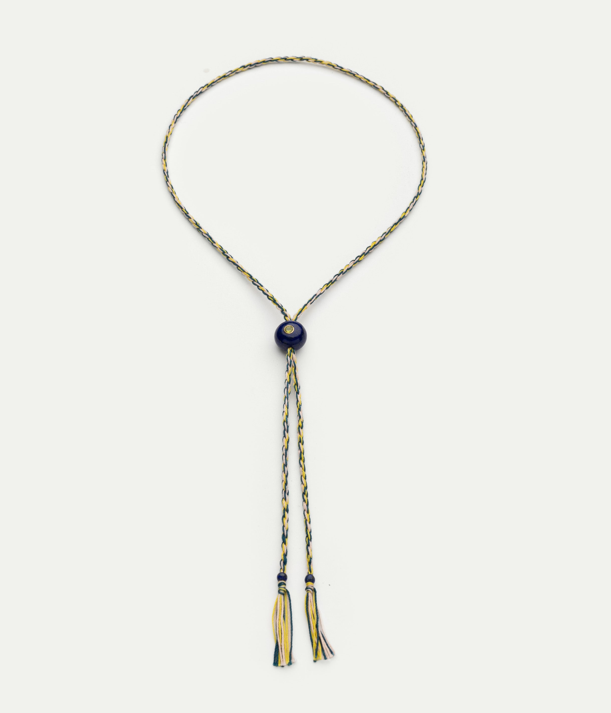 Collier Scarlett Candy Mimosa et lapis lazuli