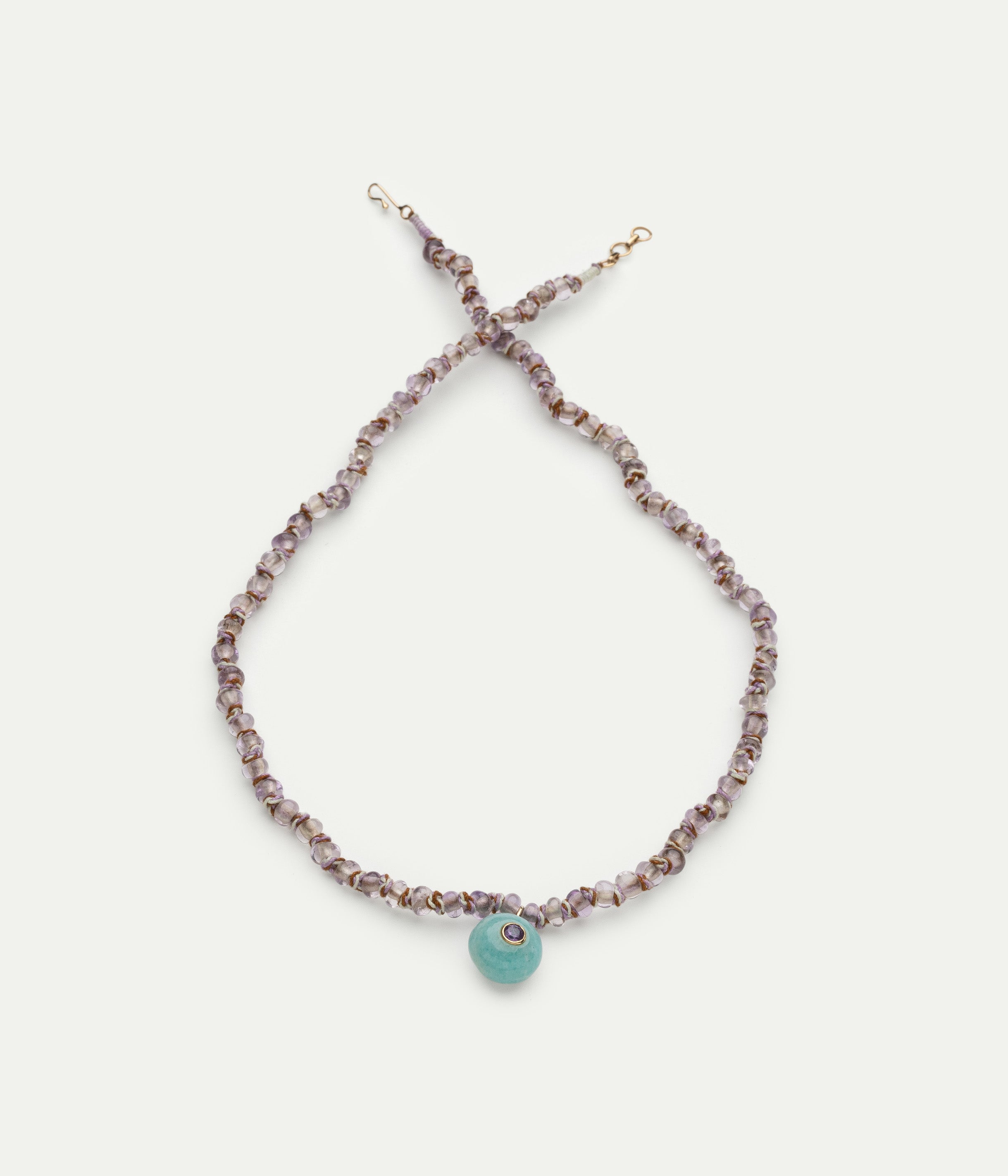 Collier Candy améthyste et amazonite