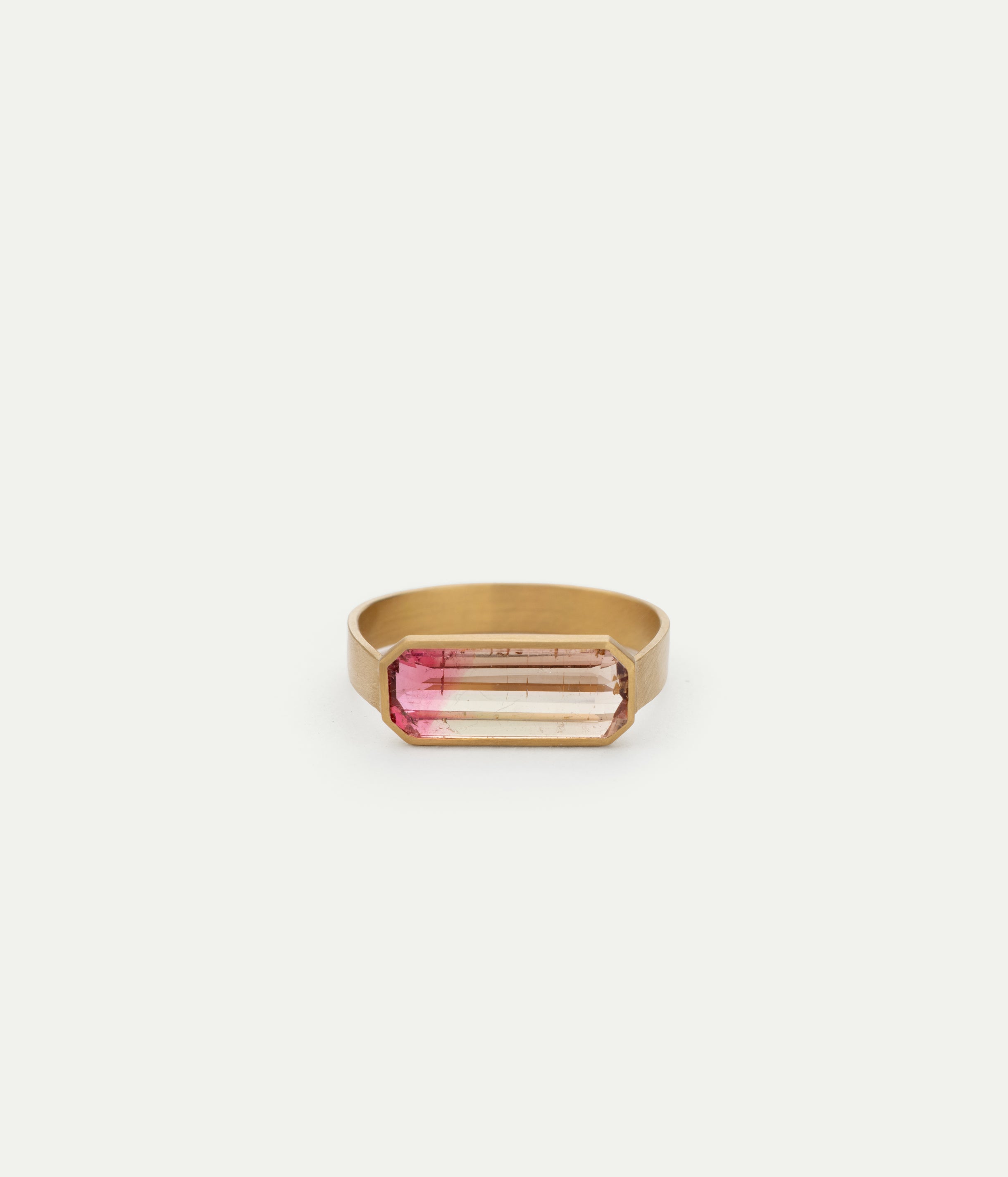 Band Arm Bicolor tourmaline ring