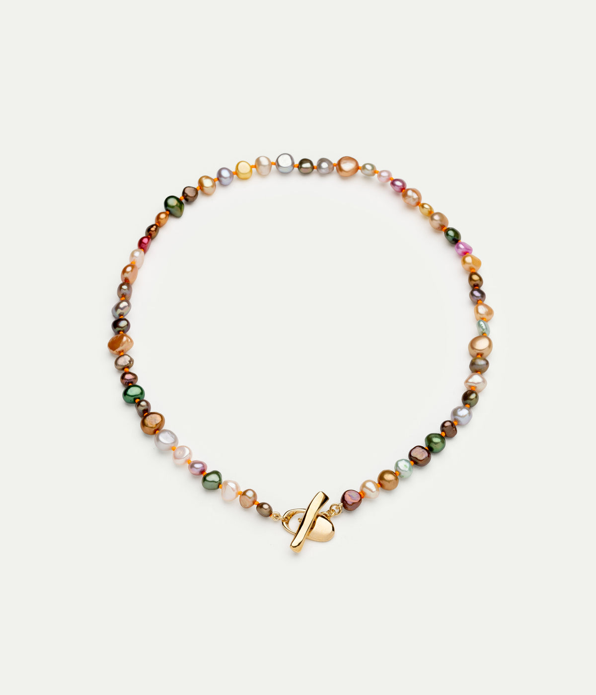 Collier soga multicolor neon orange