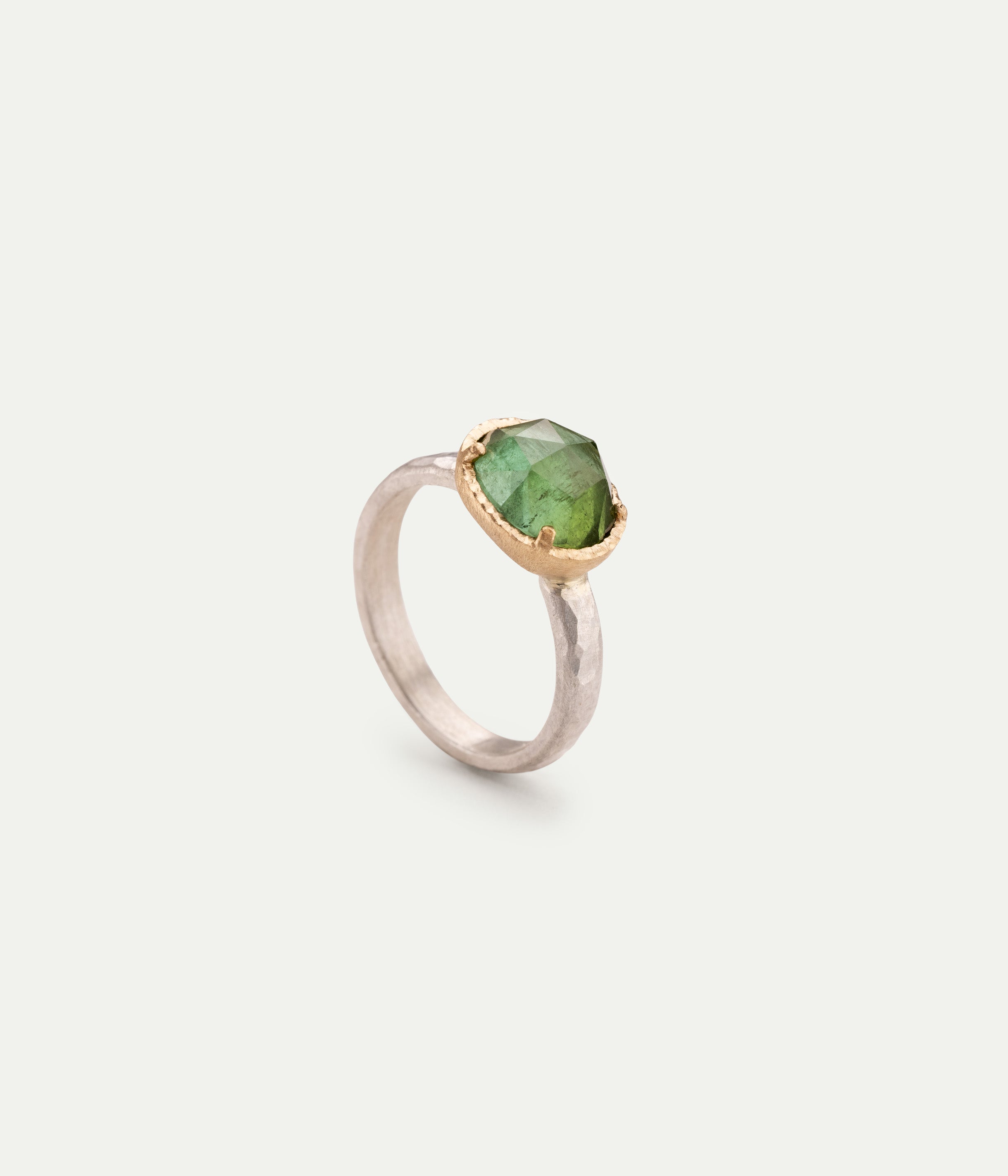 Bague Mount tourmaline verte
