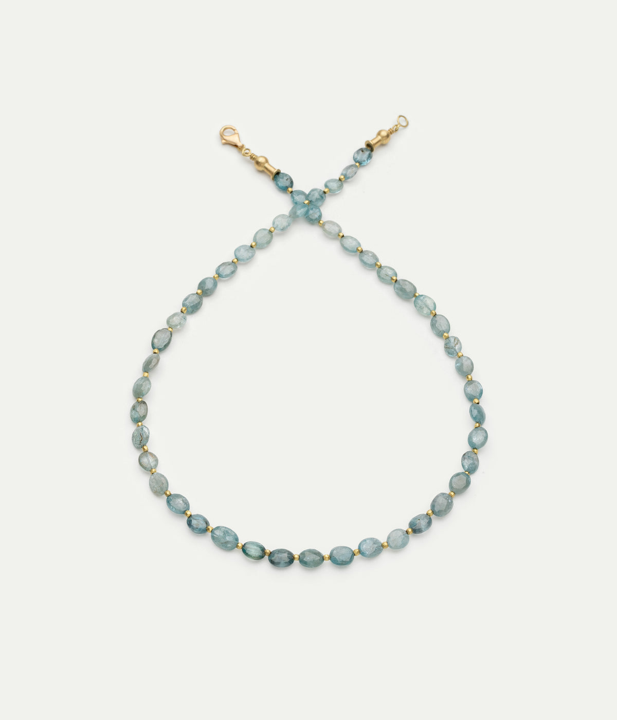 Blue Zircon Beaded necklace