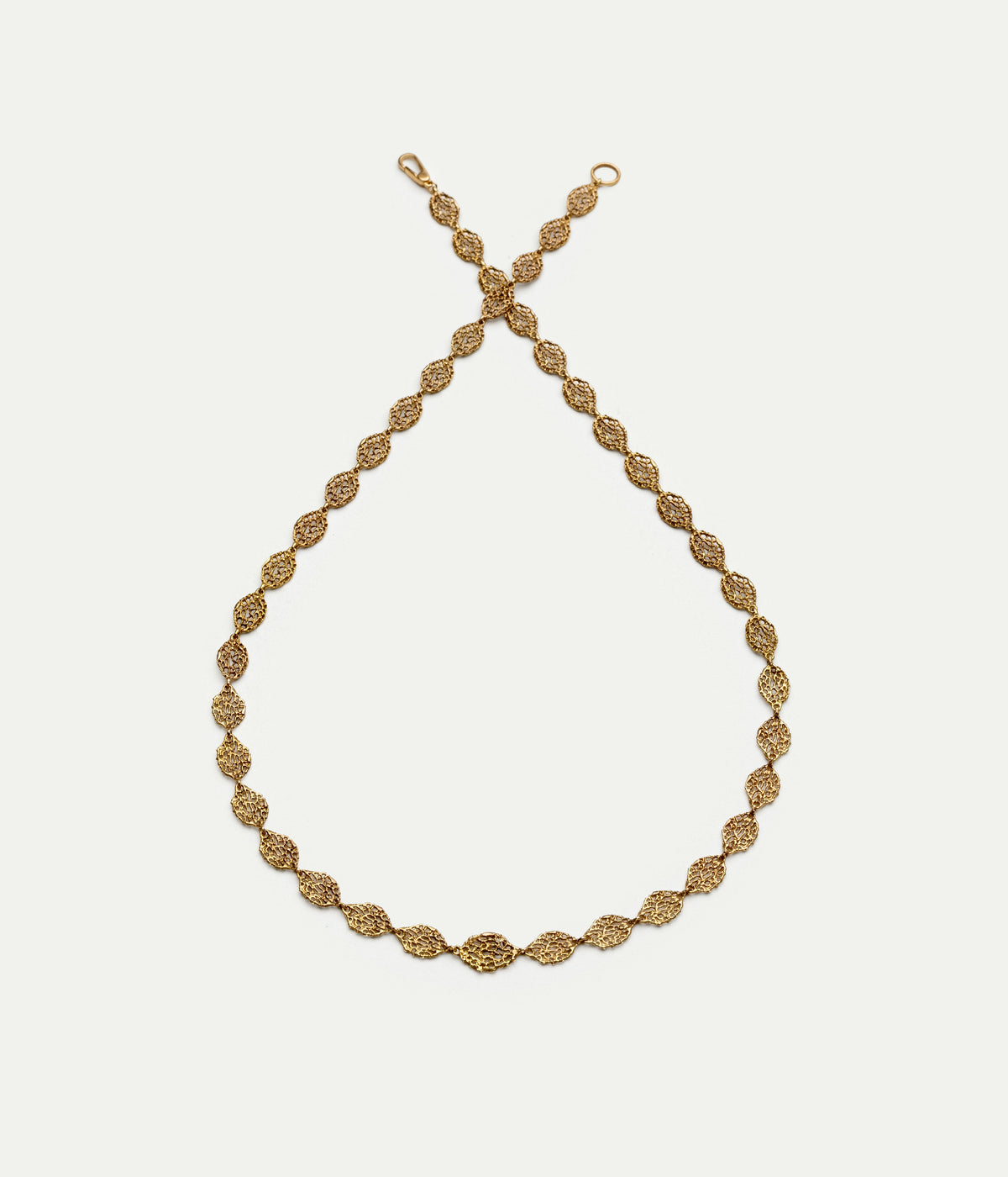 Petals yellow gold necklace