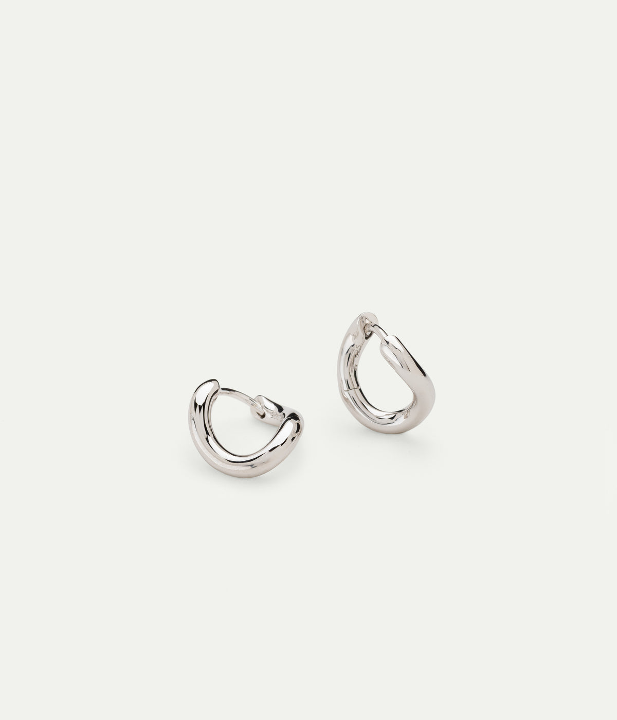 River Huggies silver hoops