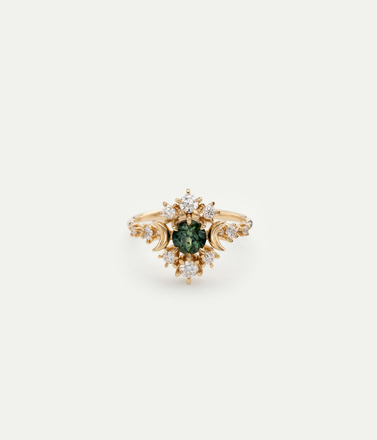 Bague Wandering Cosmos Saphir vert
