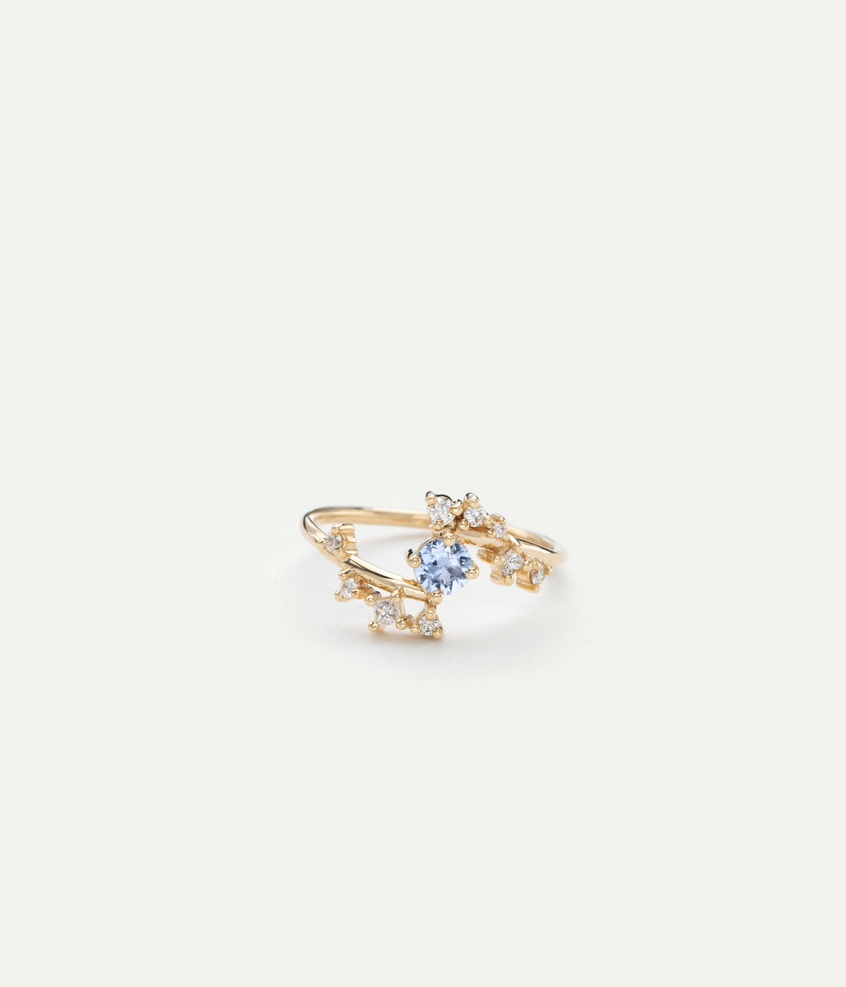 Bague Round Celestial Saphir et diamants