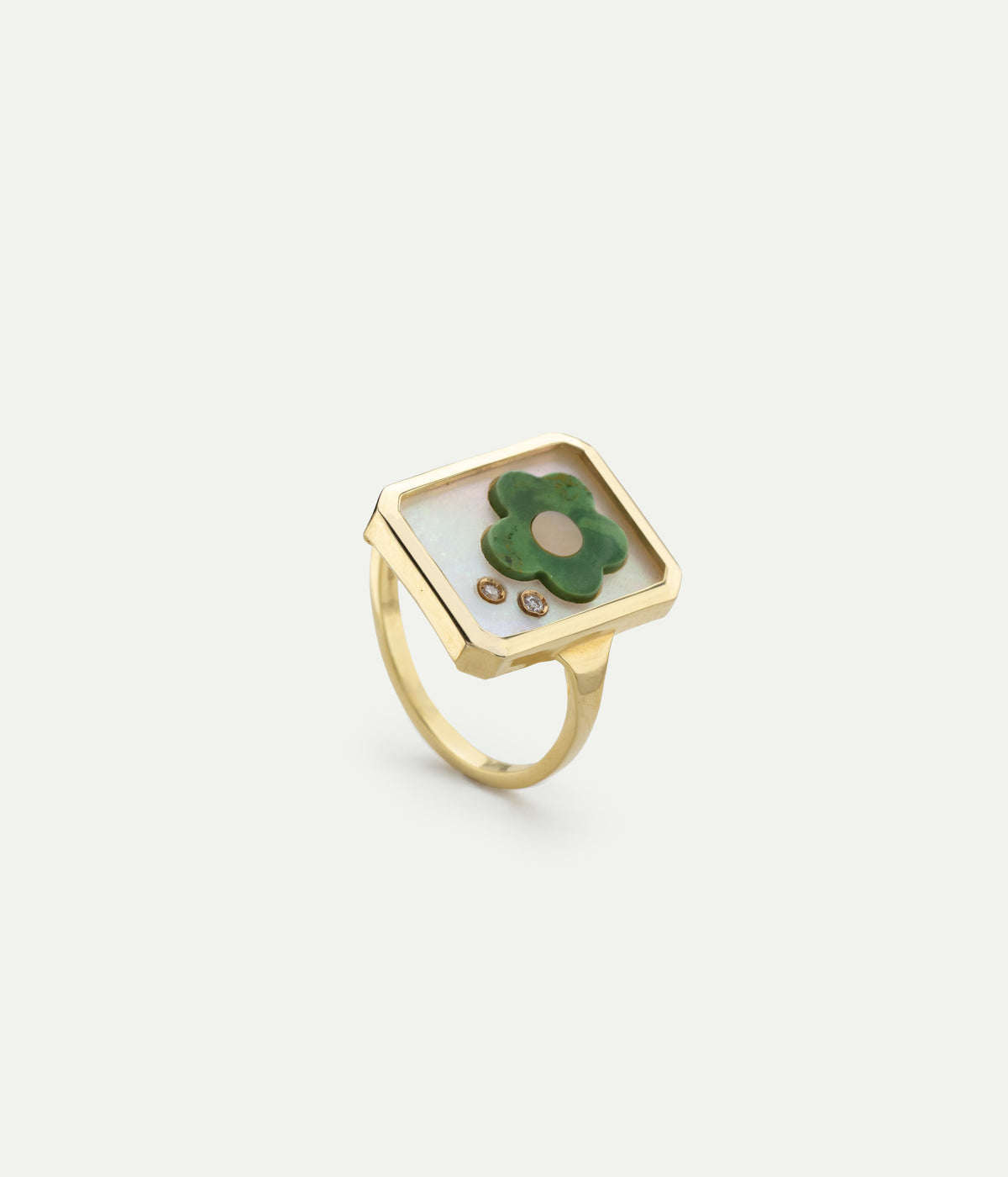 Cameo Perla Florecita ring