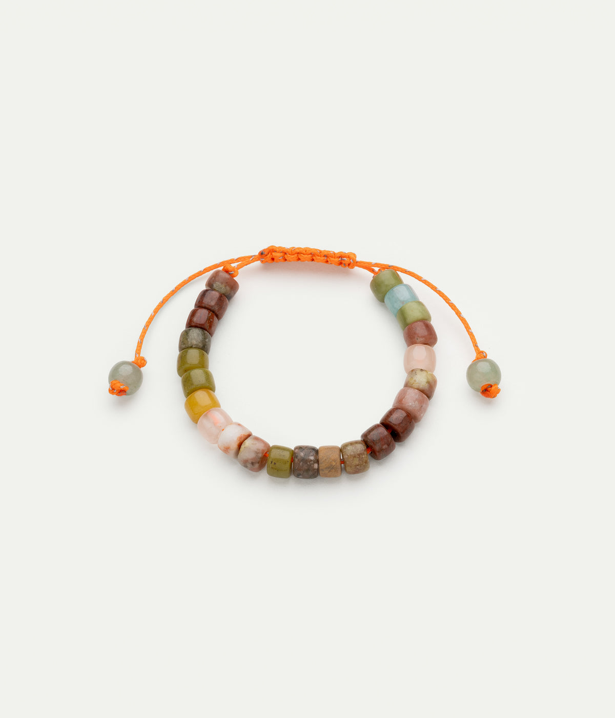 Tradebead Orange Neon Quartz, Agate & Jasper bracelet
